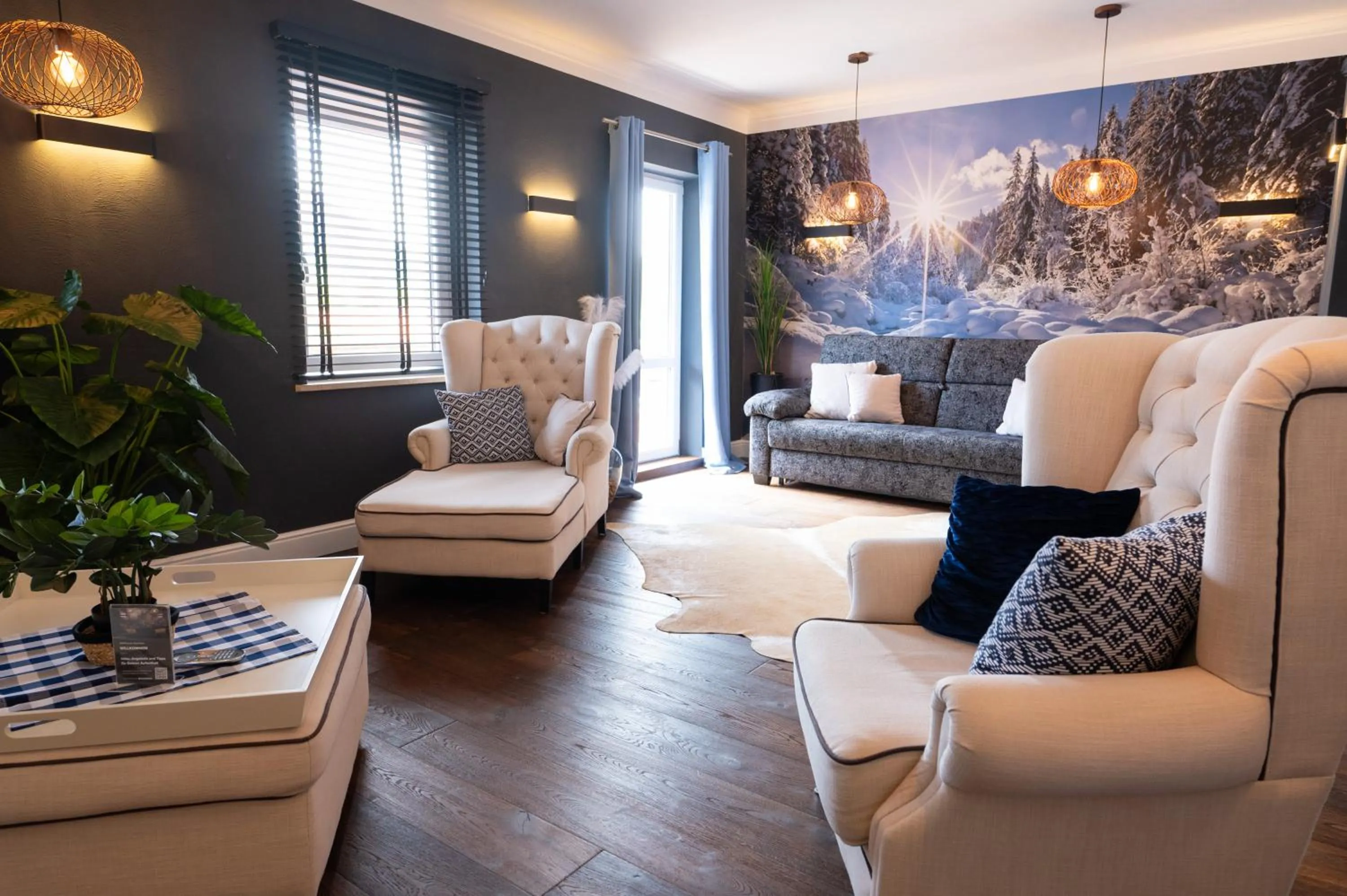 Living room in ALPENLIEBE - Sauna & Whirlpool - APARTments