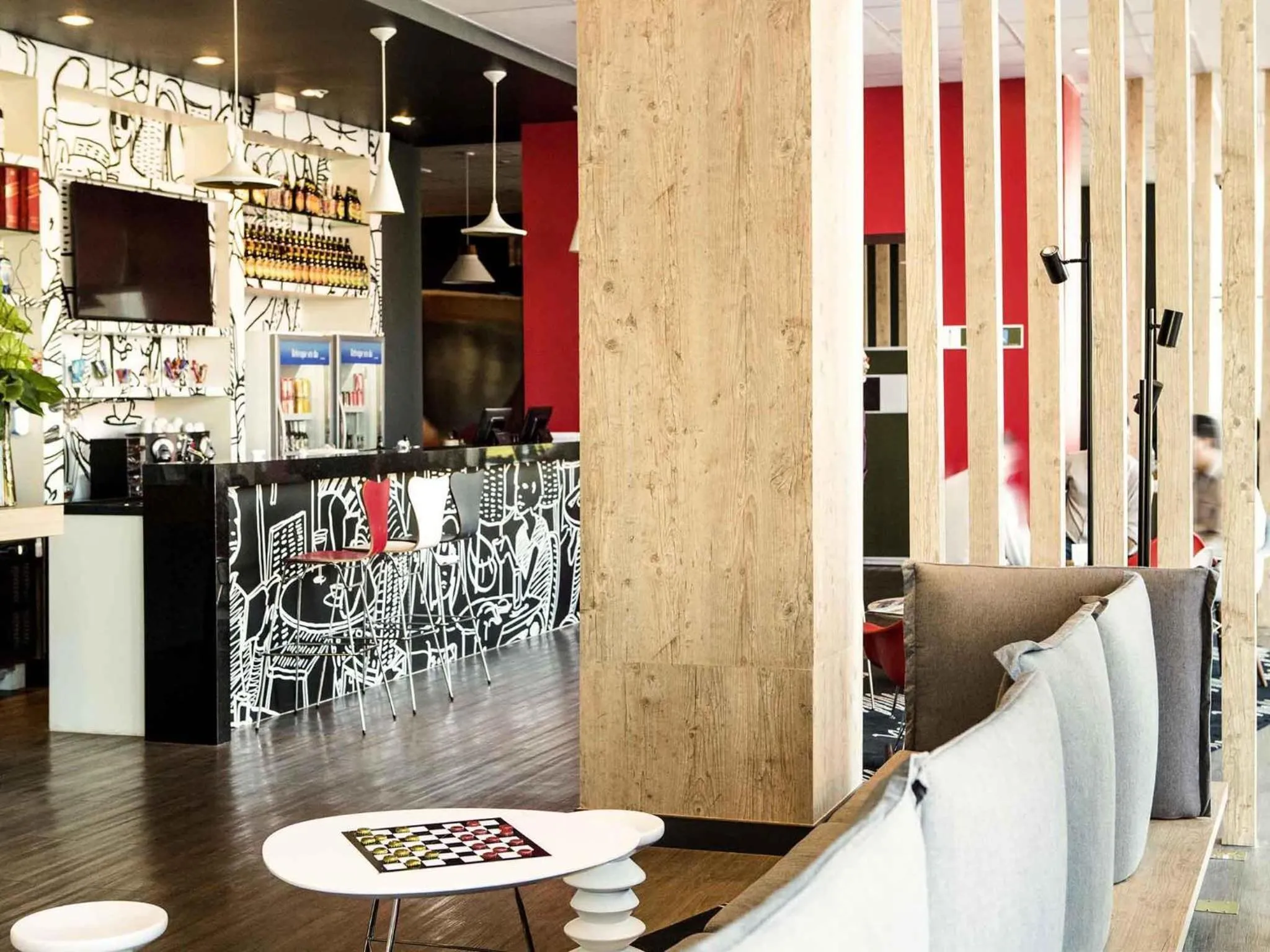 Lounge or bar in ibis Rio Porto Atlantico