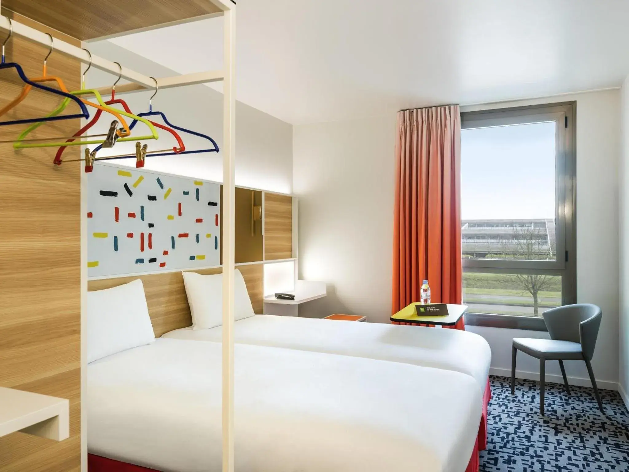 Bedroom, Bed in ibis Styles Guyancourt Versailles Bedroom, Bed in ibis Styles Guyancourt Versailles