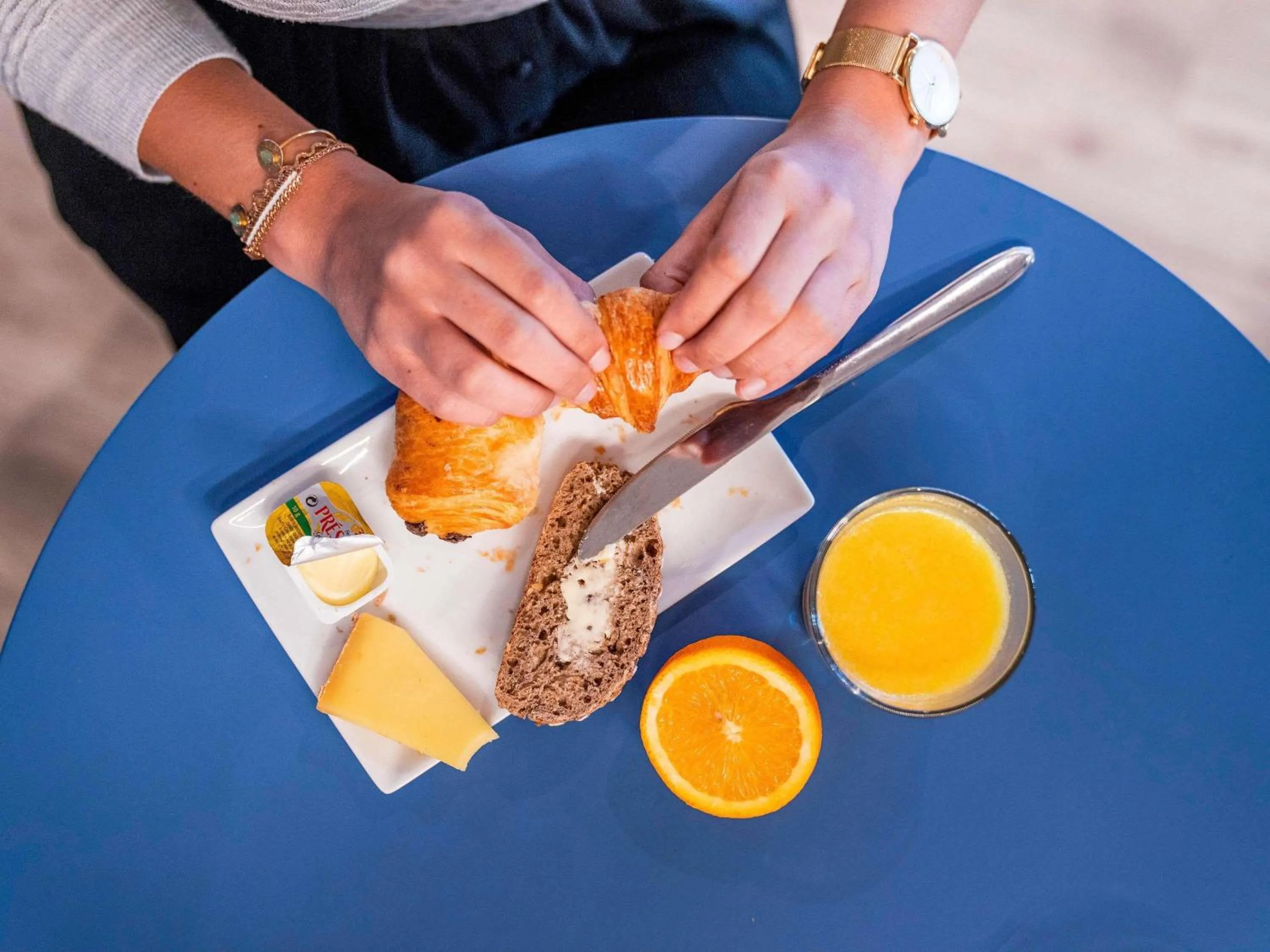 Breakfast in ibis Styles Paris Charles de Gaulle Airport