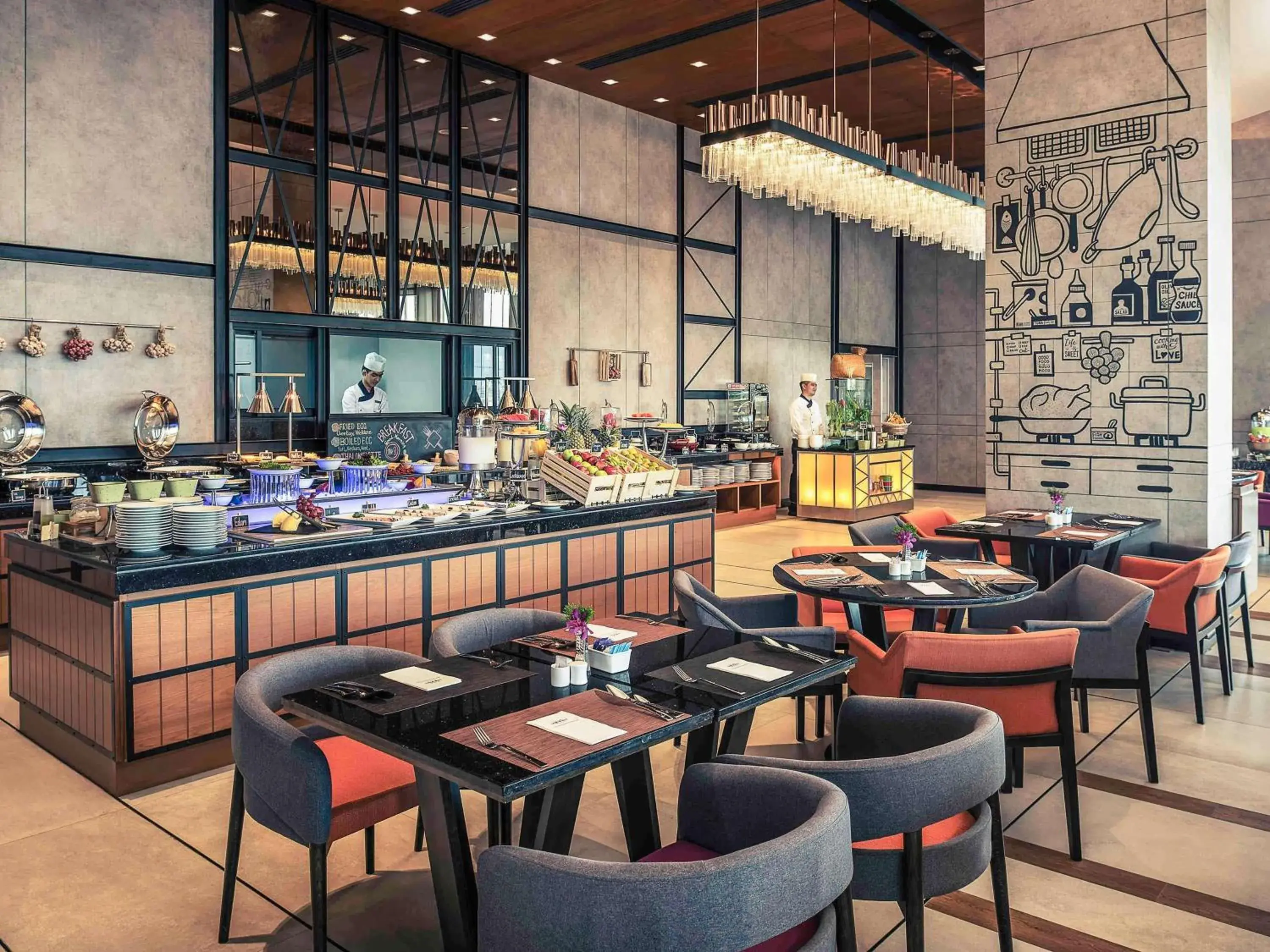 Breakfast in Mercure Bangkok Makkasan Breakfast in Mercure Bangkok Makkasan