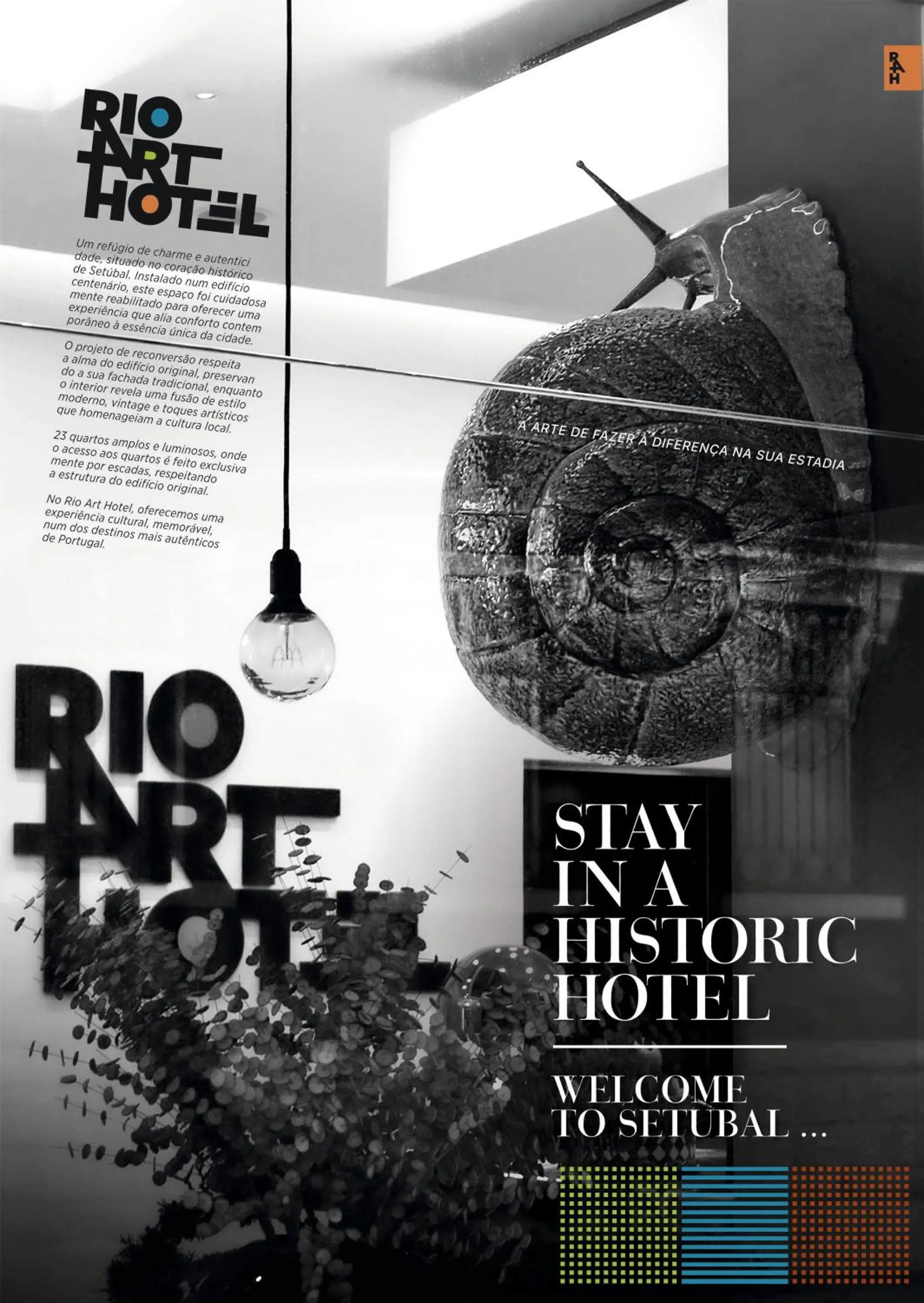 Text overlay in Rio Art Hotel