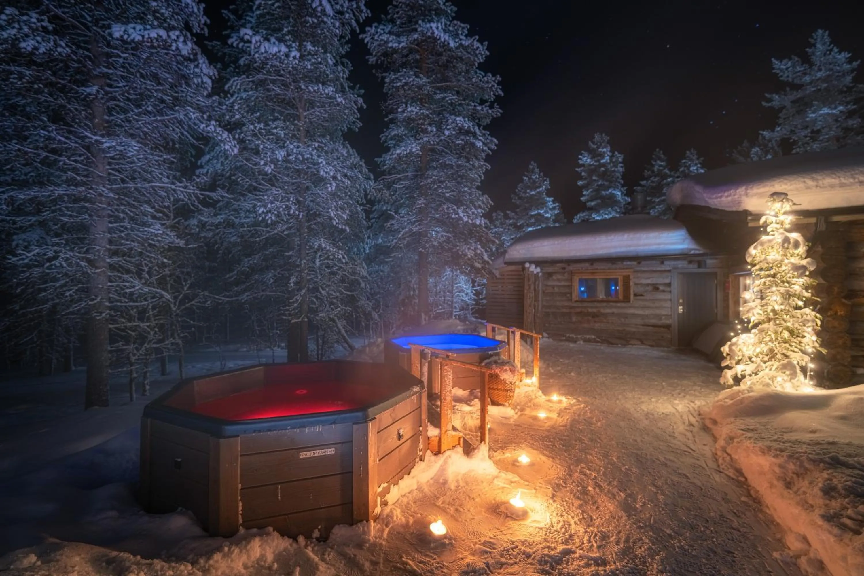 Spa and wellness centre/facilities in Kuukkeli Log Houses Aurora Resort