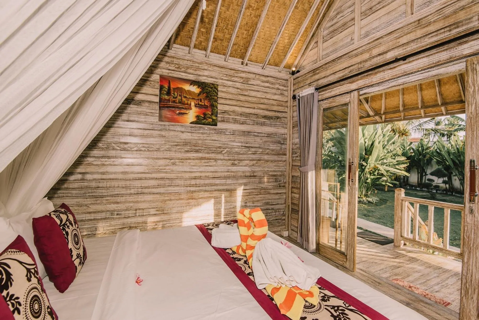 Bed in The Bridge Huts