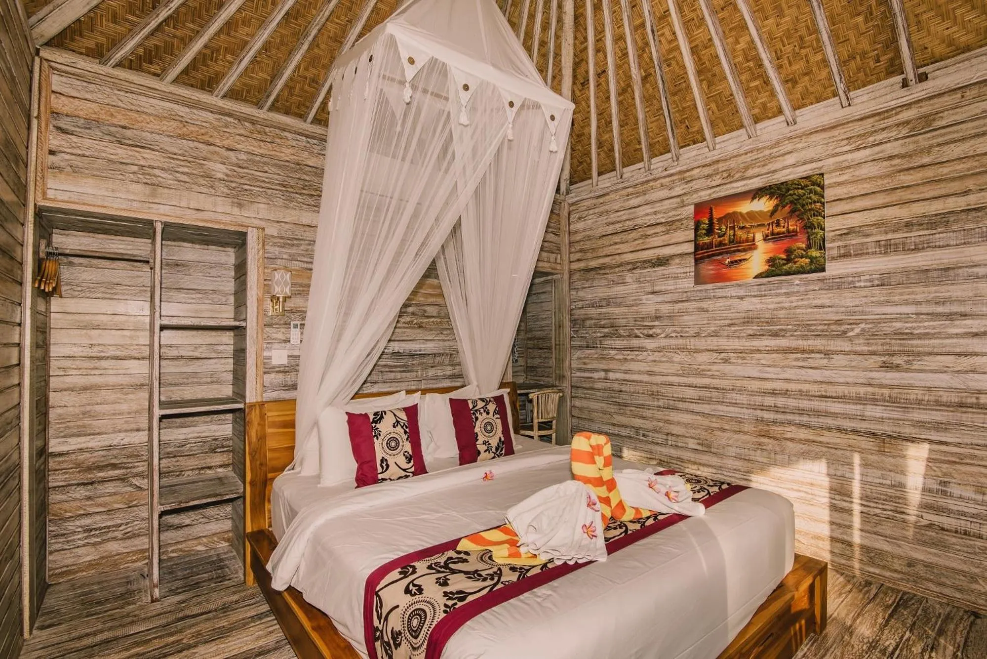 Bed in The Bridge Huts