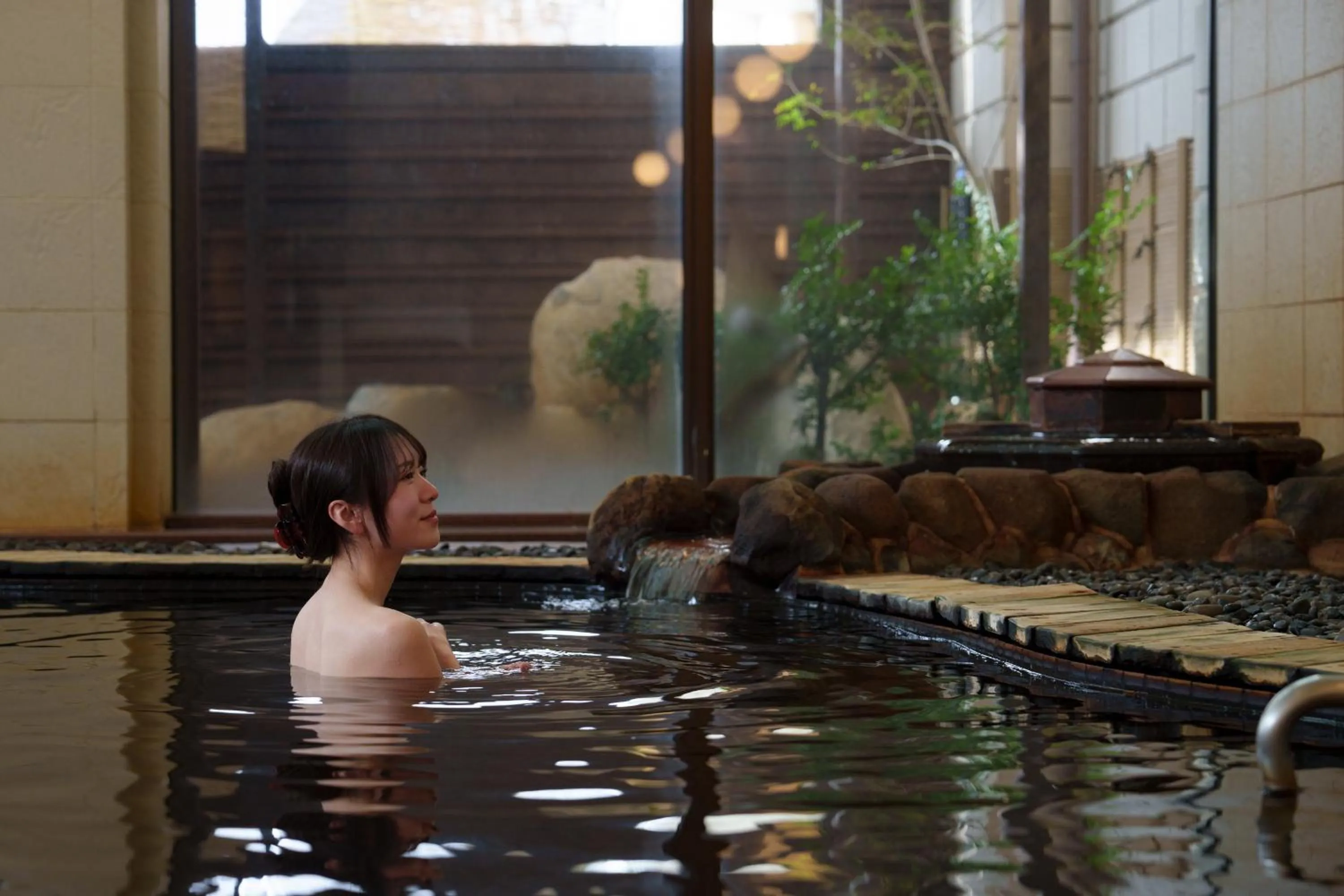 Hot Spring Bath in Hotel Okura JR Huis Ten Bosch