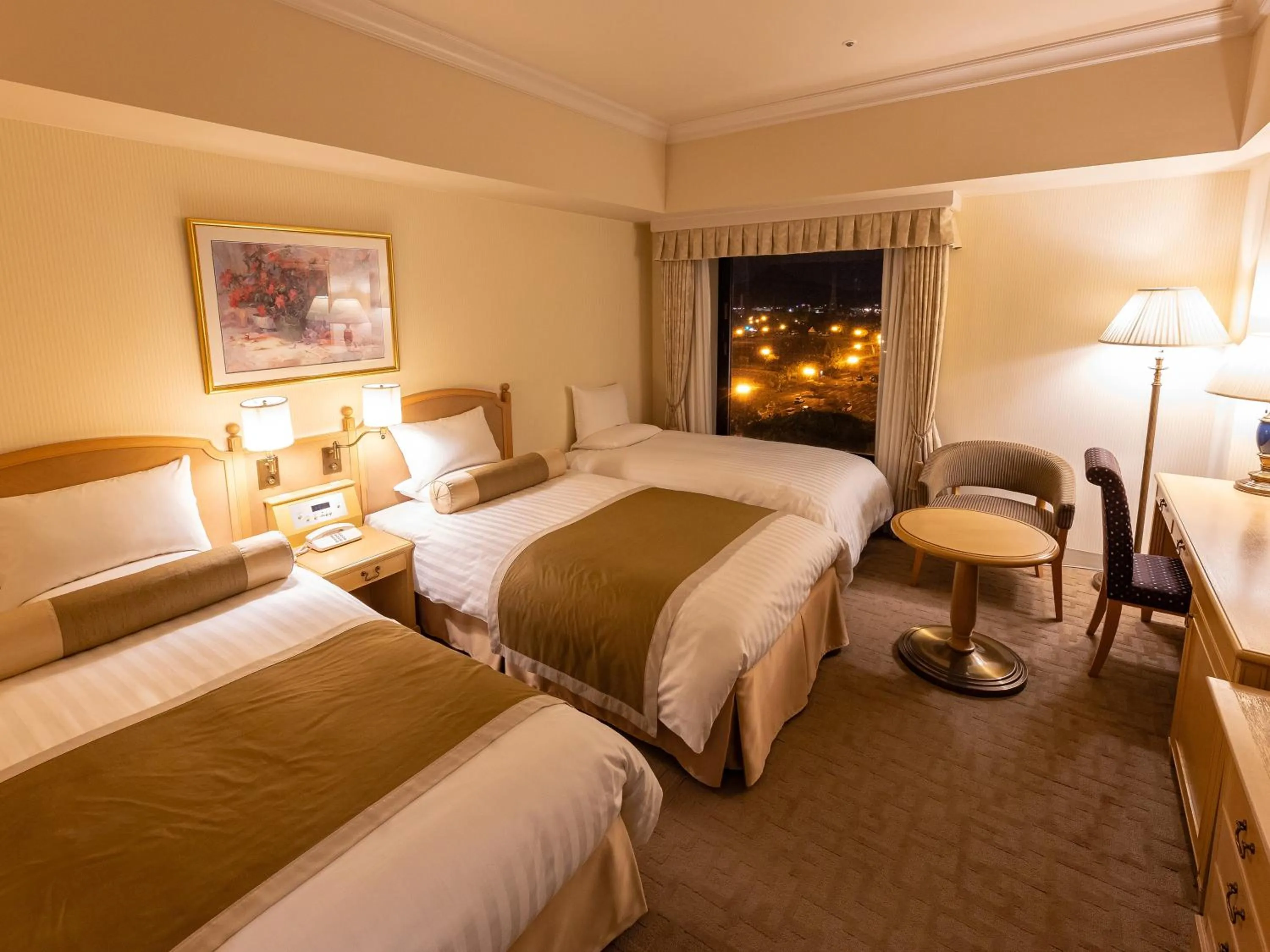Photo of the whole room, Bed in Hotel Okura JR Huis Ten Bosch