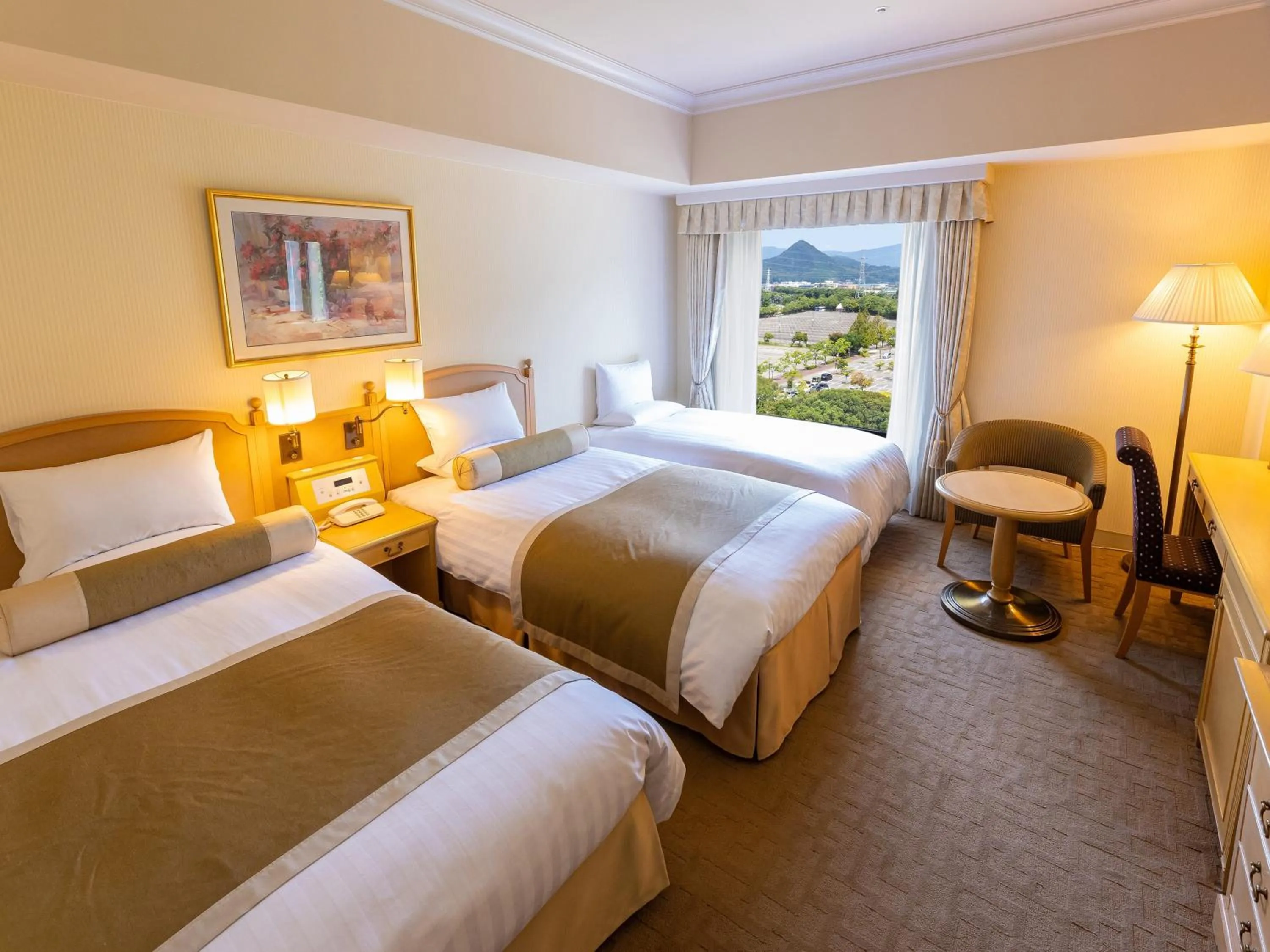 Photo of the whole room, Bed in Hotel Okura JR Huis Ten Bosch