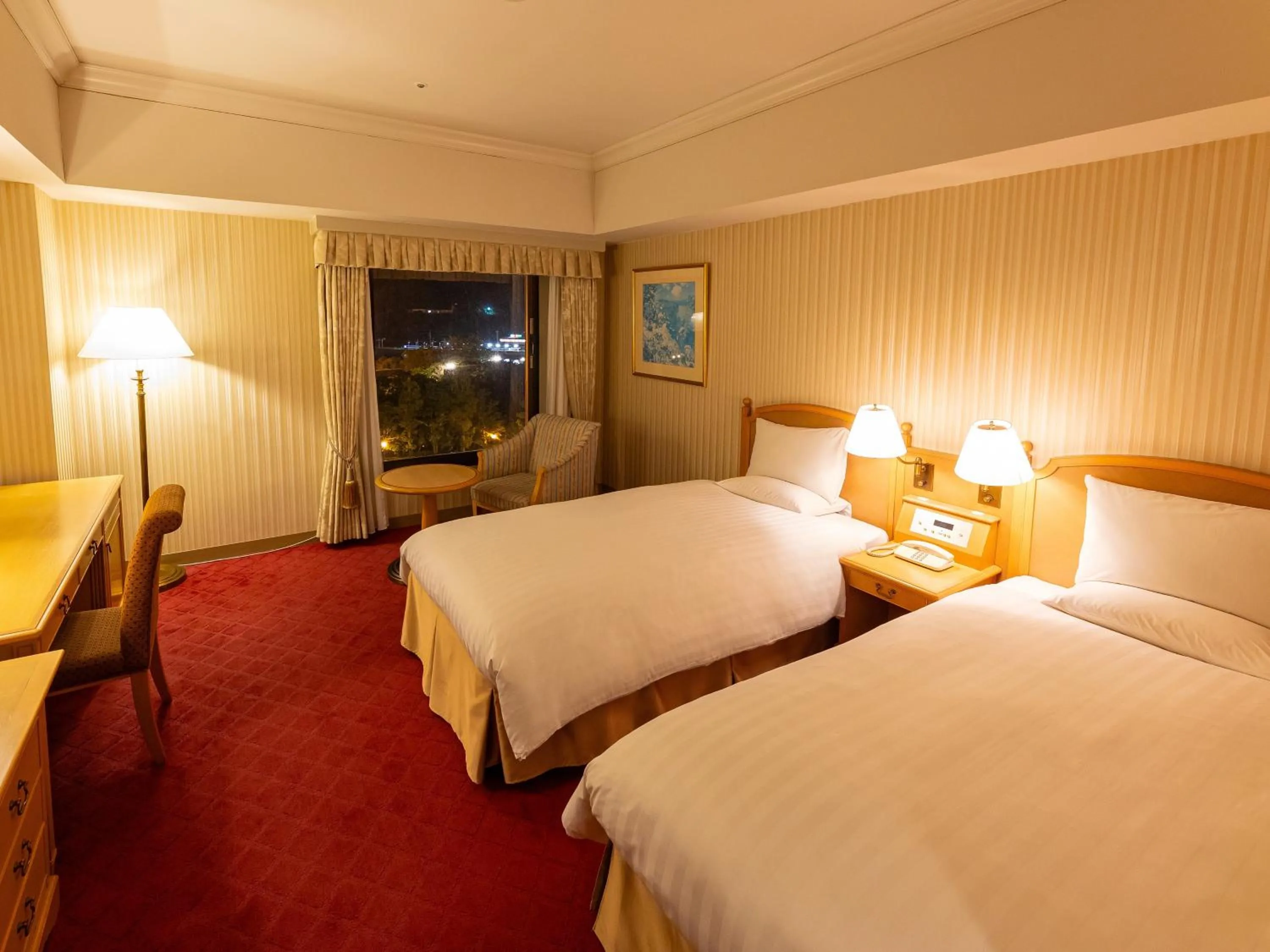 Photo of the whole room, Bed in Hotel Okura JR Huis Ten Bosch