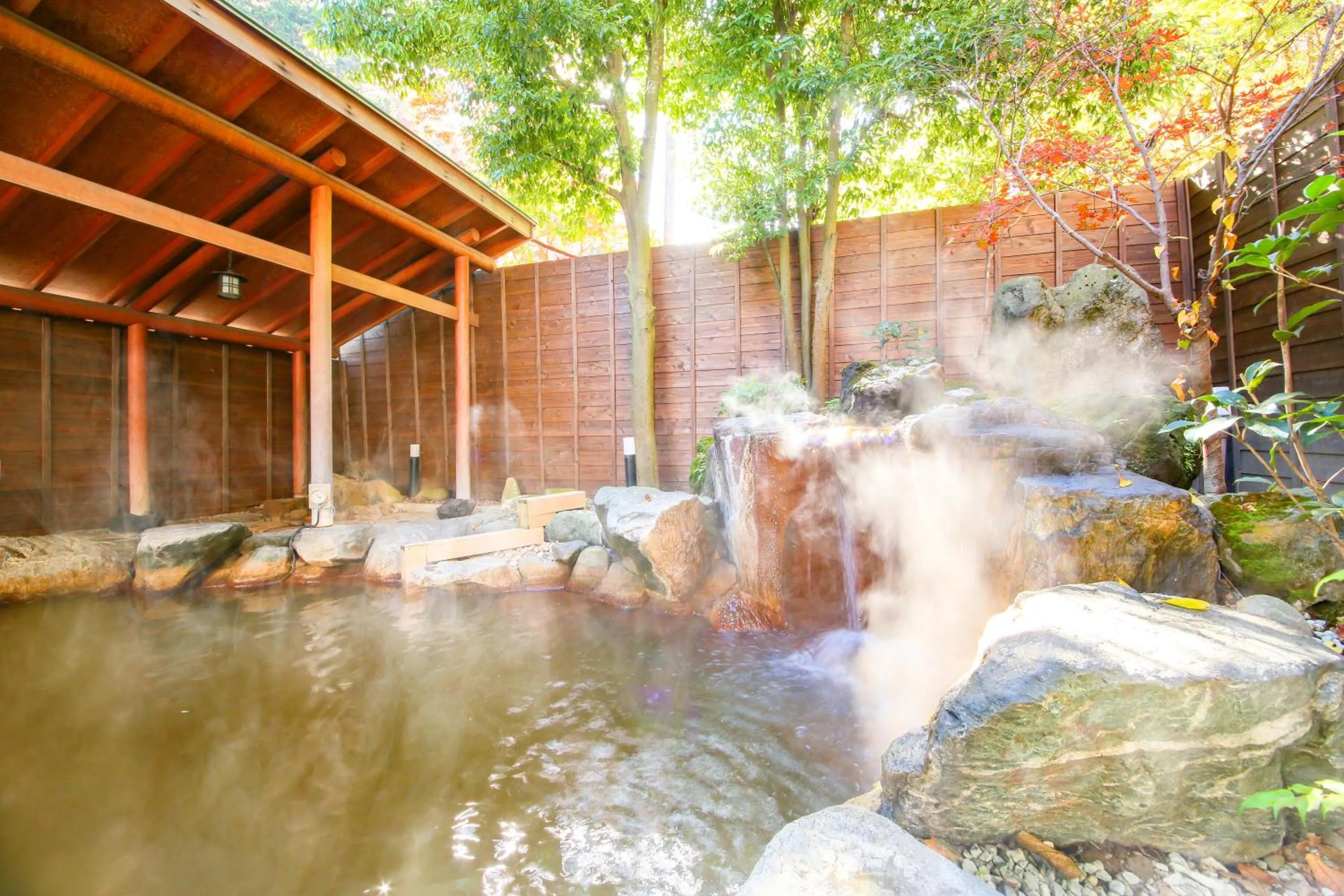 Hot Spring Bath in Ooedo Onsen Monogatari Premium Ikaho