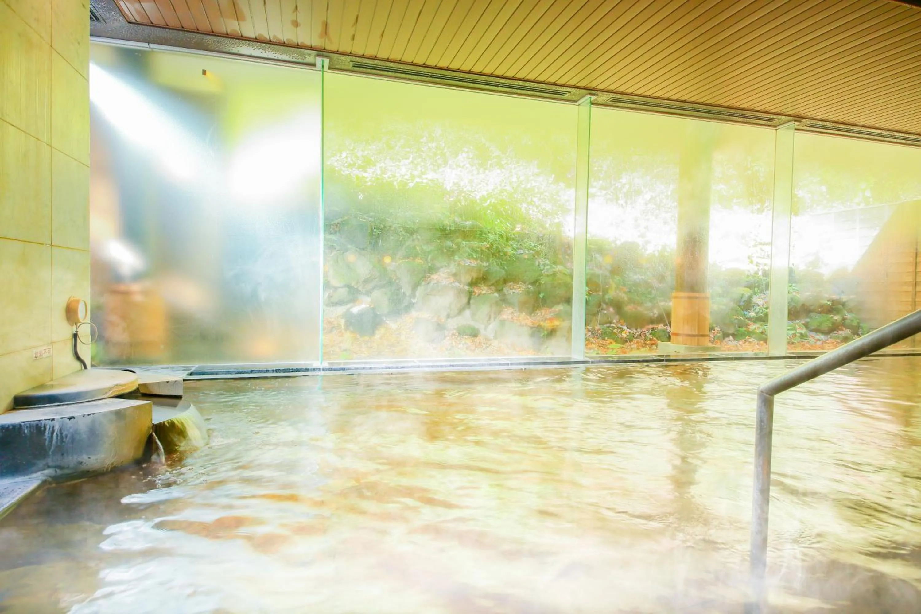 Hot Spring Bath in Ooedo Onsen Monogatari Premium Ikaho