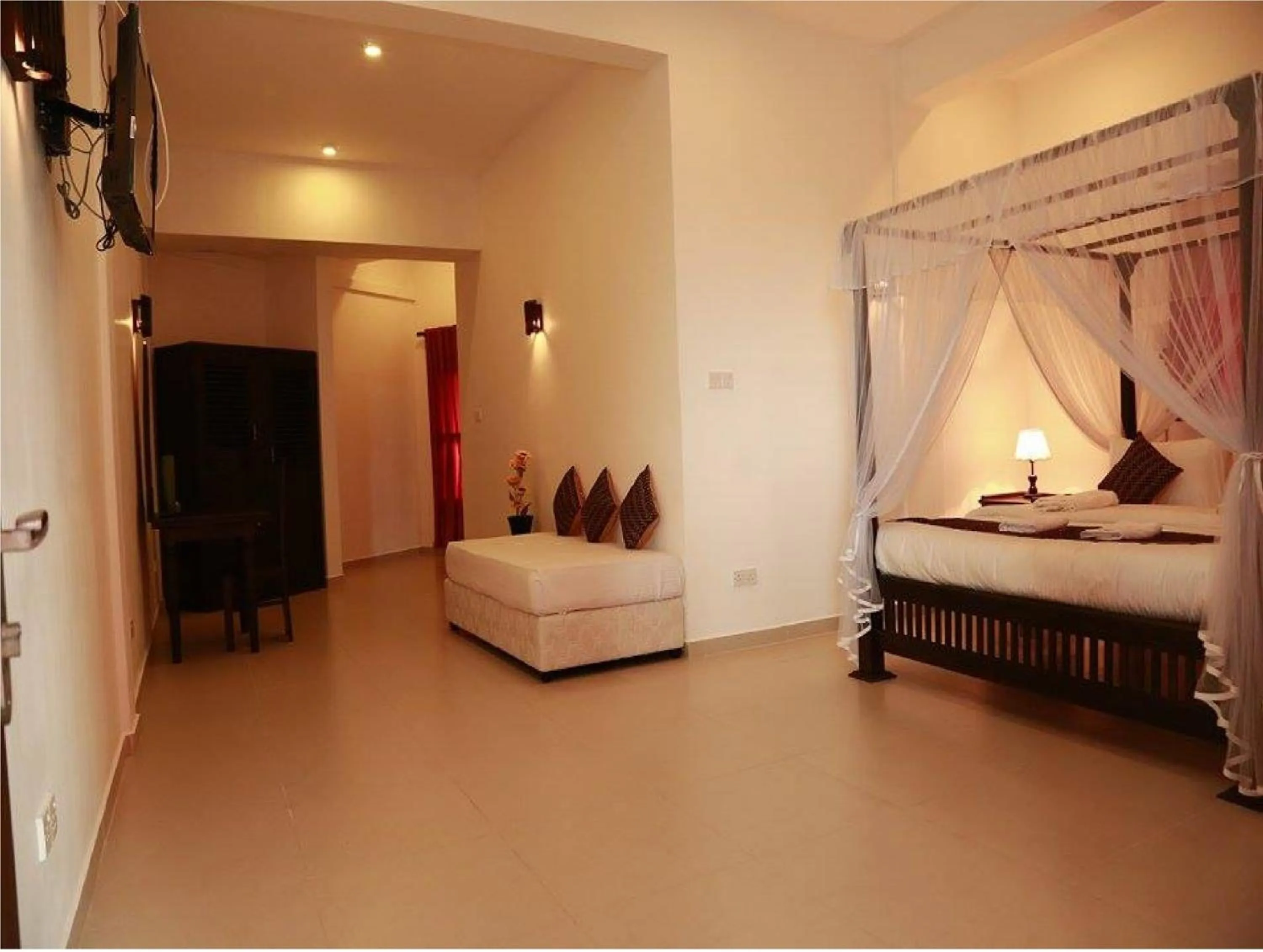 Bed in Hotel Sanmark