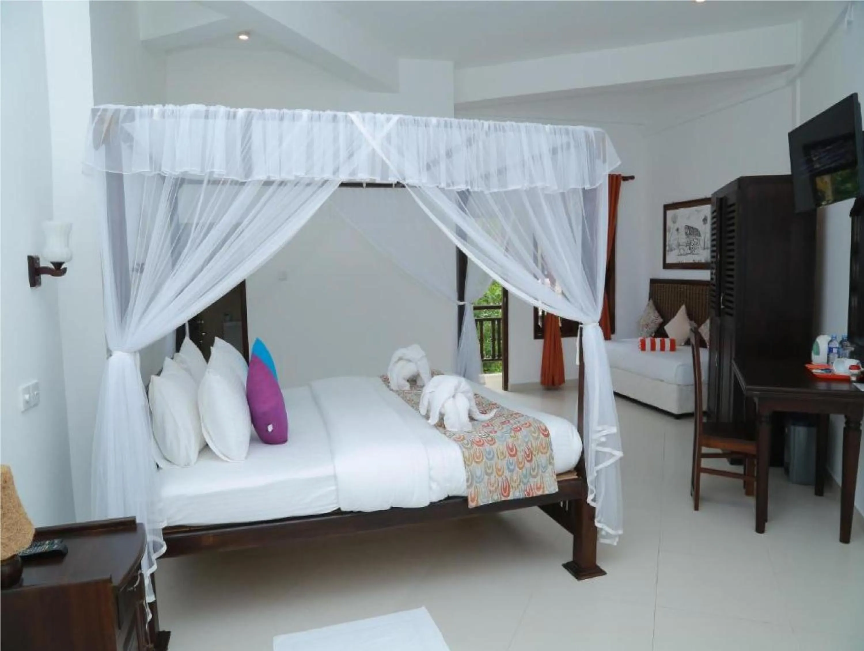 Bed in Hotel Sanmark