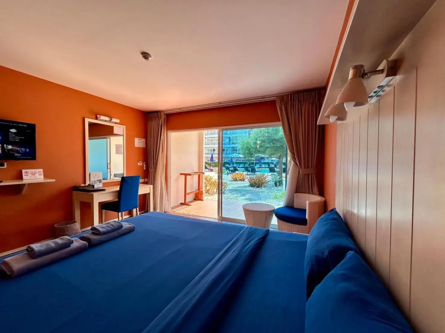 View (from property/room), Bed in GrandBlue Resort & Beachclub View (from property/room), Bed in GrandBlue Resort & Beachclub