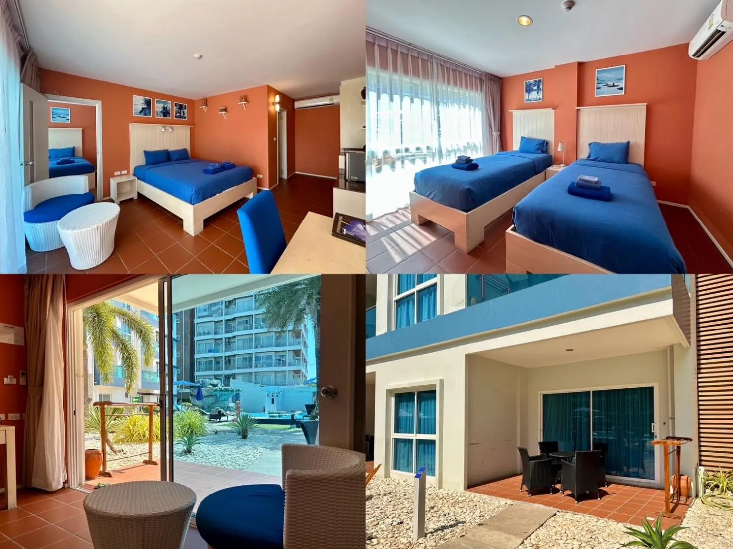 Bed in GrandBlue Resort & Beachclub