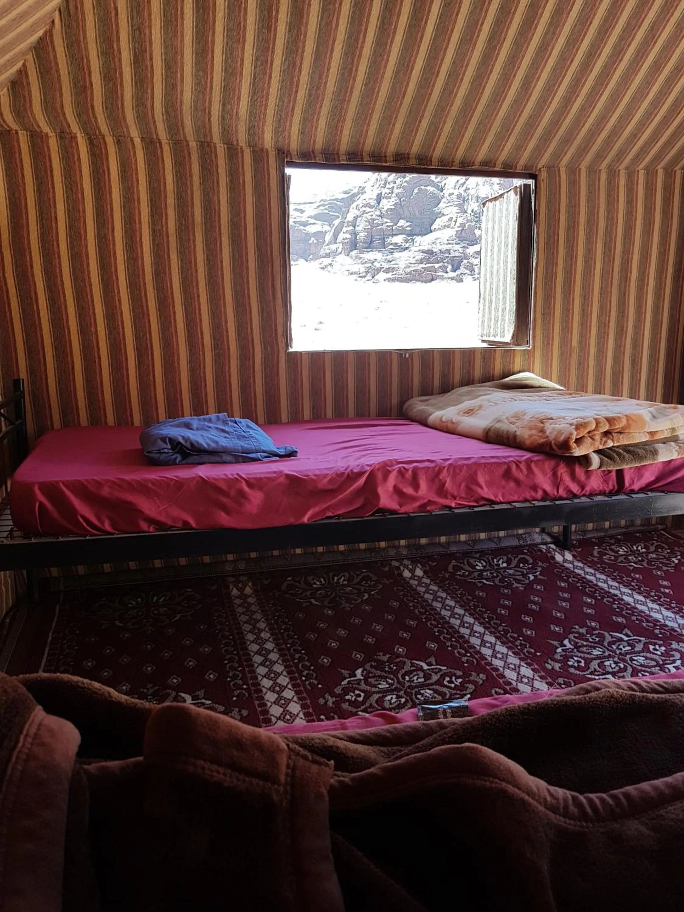 Tent Twin Room - single occupancy in Jordan Tracks Bedouin Camp