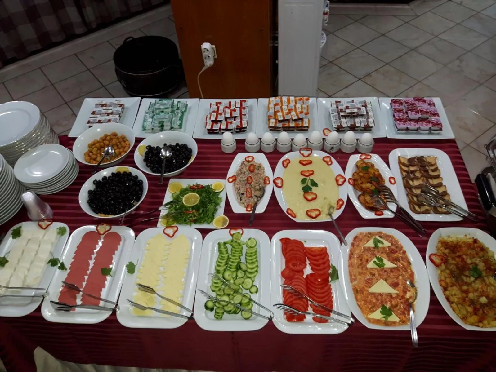 Buffet breakfast in Hotel Akkus