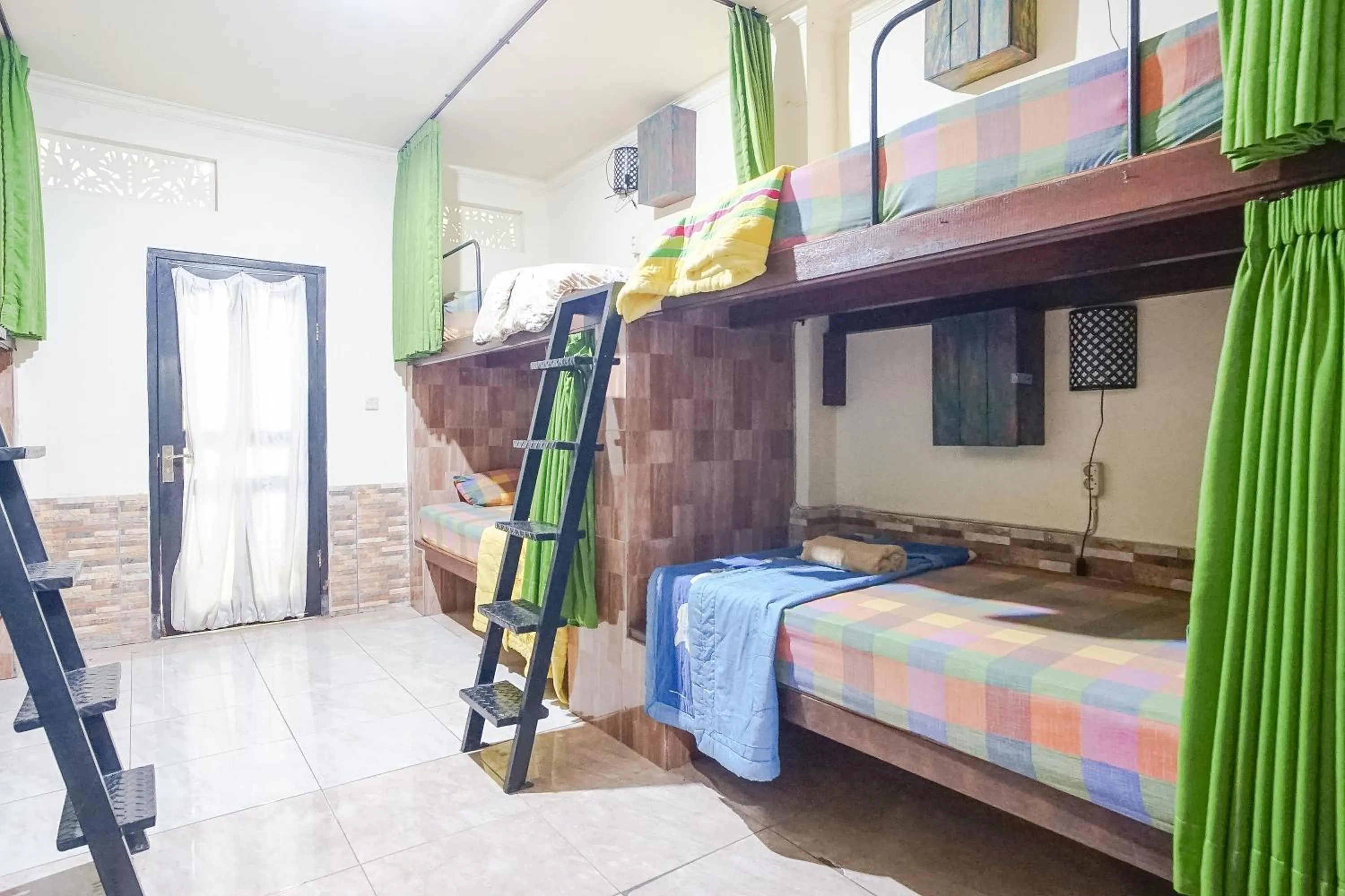 Bed in Green View Ubud Hostel Bali