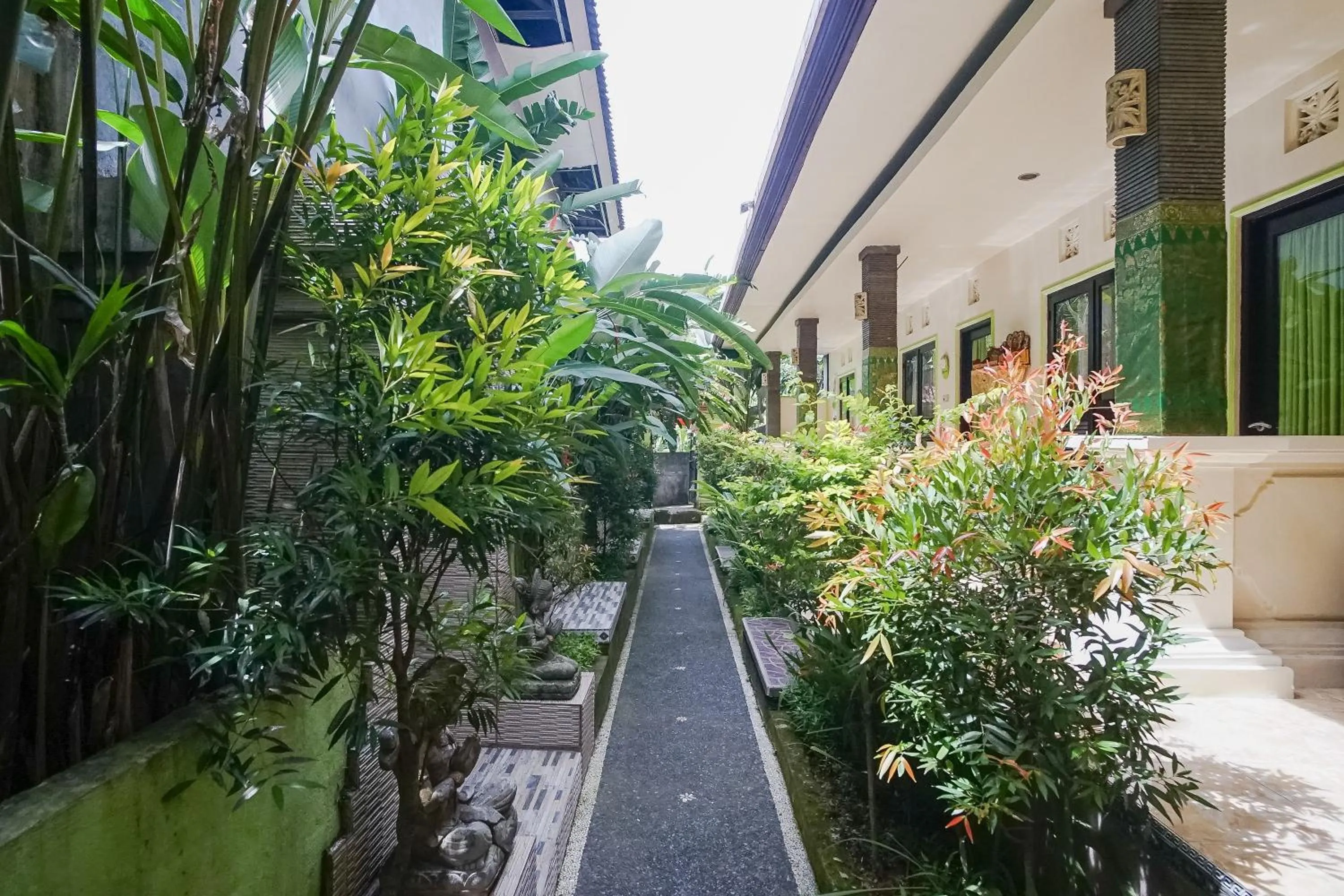 Property building in Green View Ubud Hostel Bali