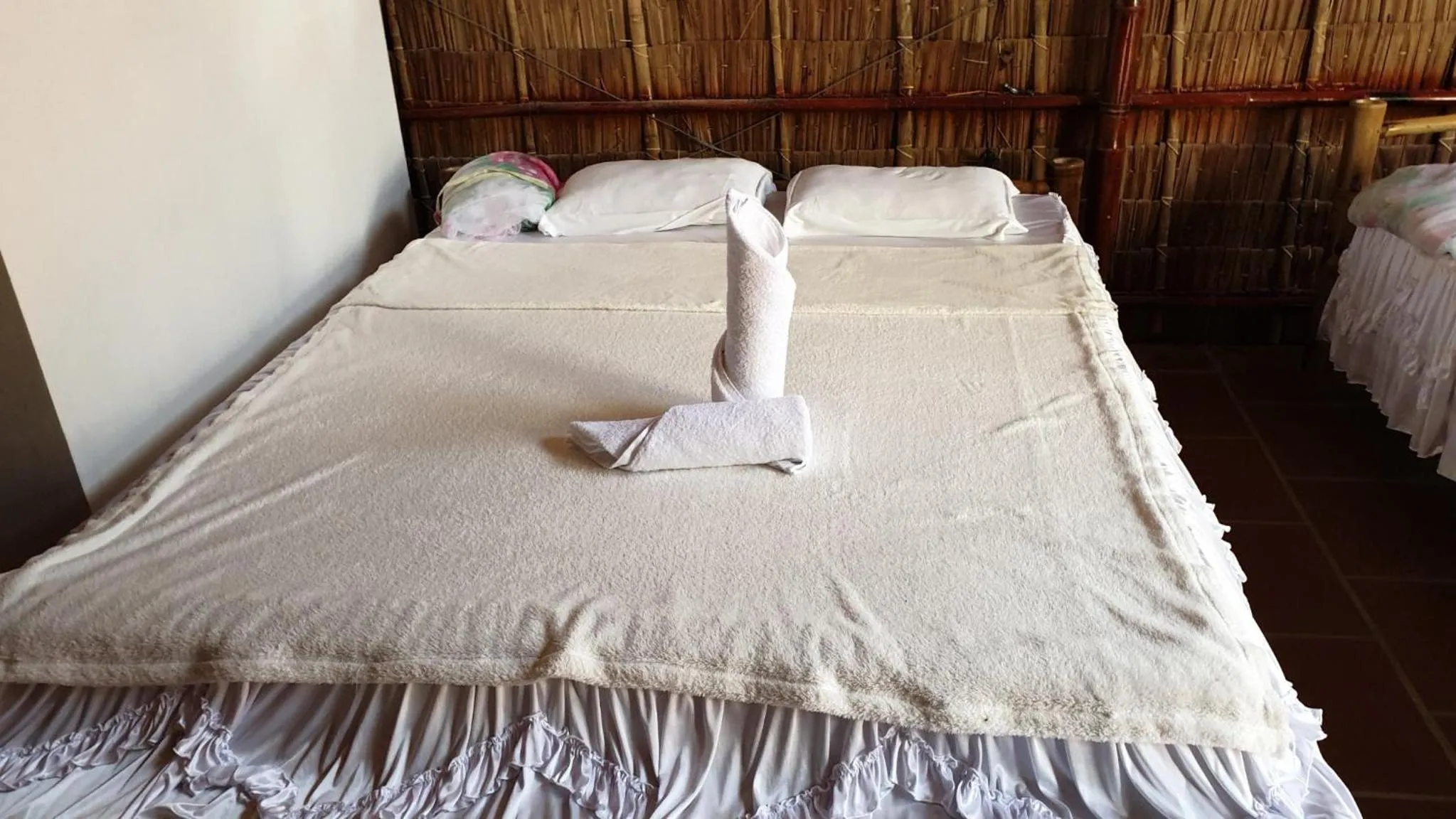 Bed in Chau Doc Homestay