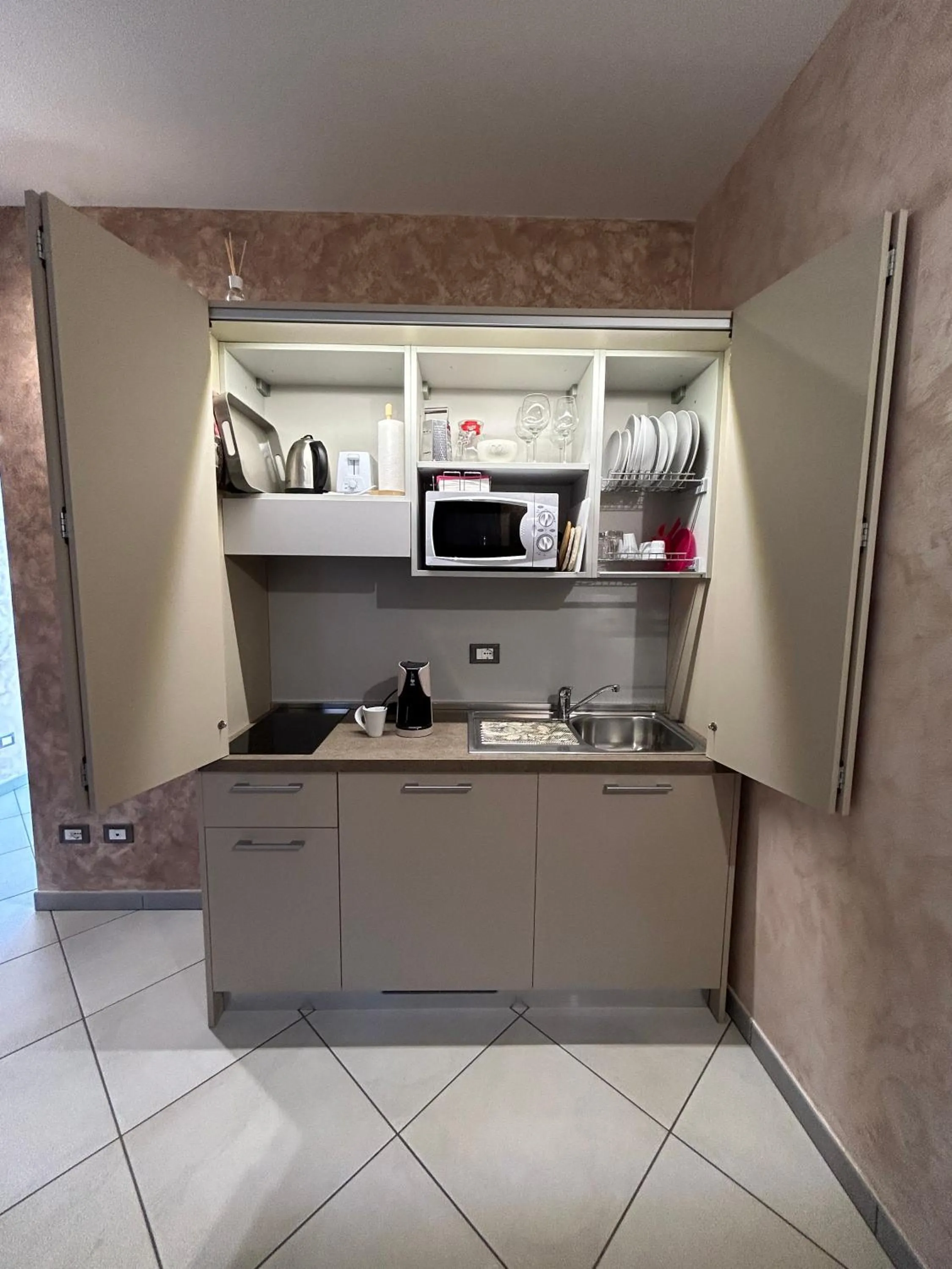Coffee/tea facilities in Rocche di Montexelo - Green Key Apartments & spa