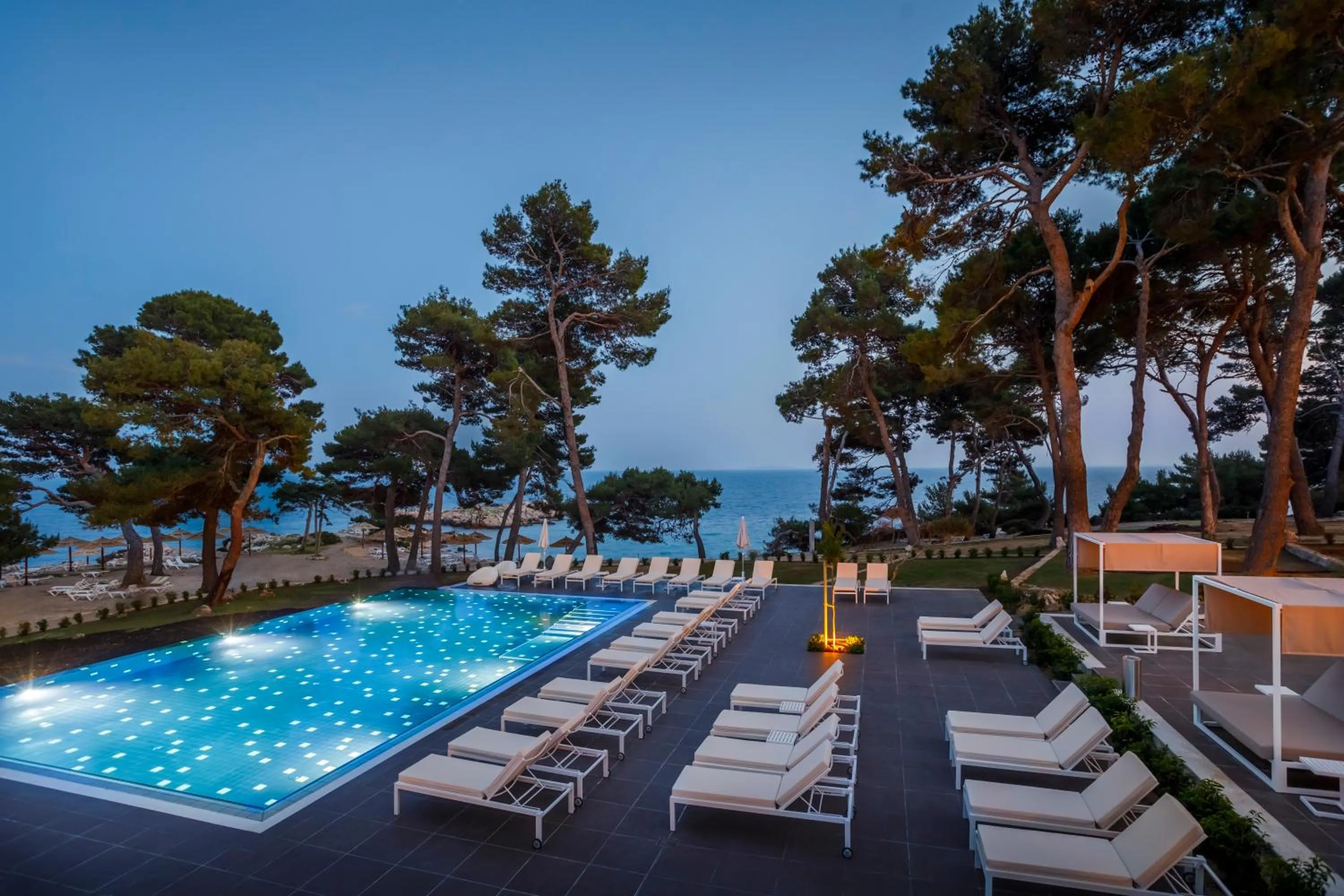 Pool view in Valamar Carolina Hotel & Villas