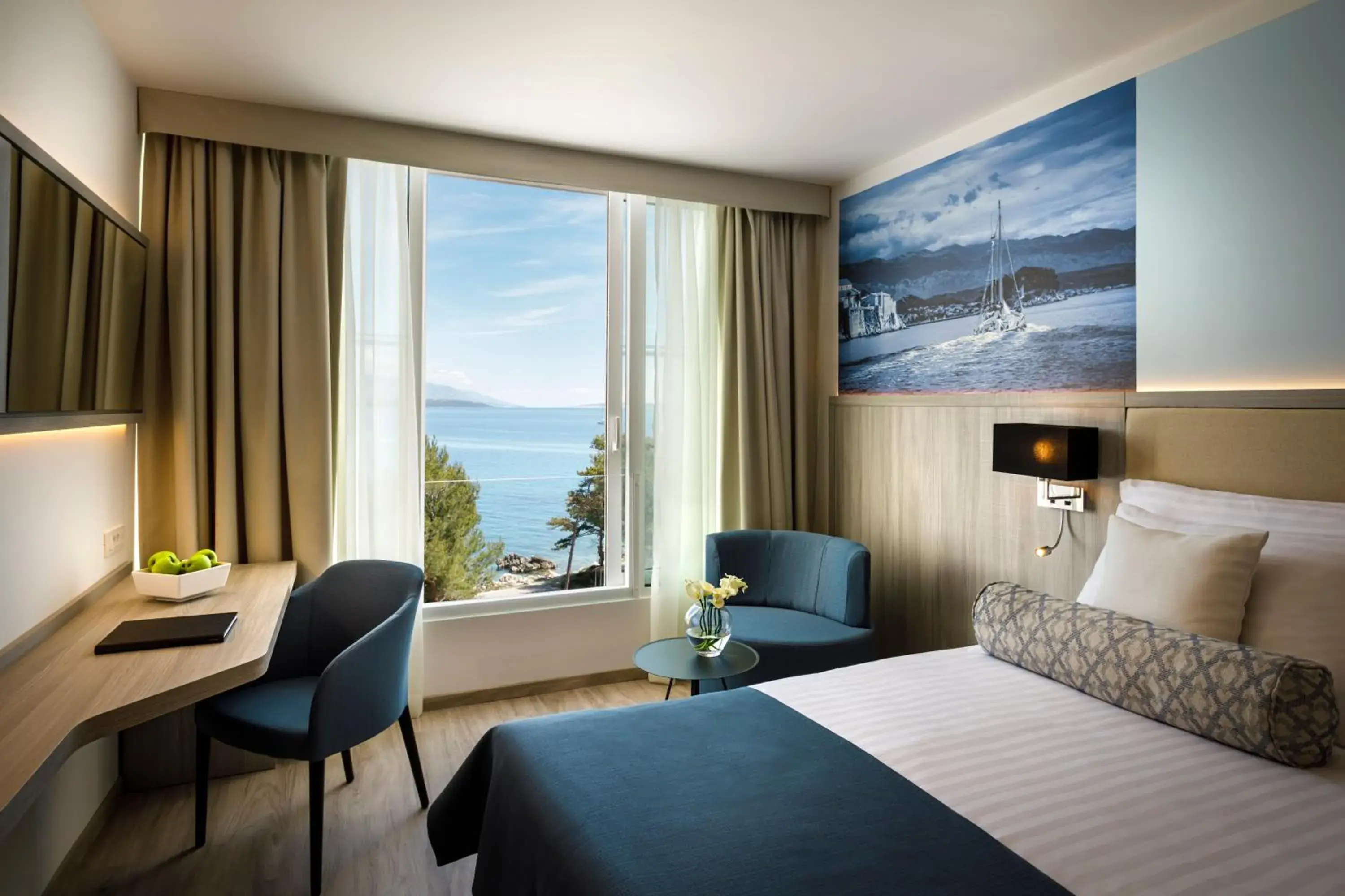 Sea view, Bed in Valamar Carolina Hotel & Villas Sea view, Bed in Valamar Carolina Hotel & Villas