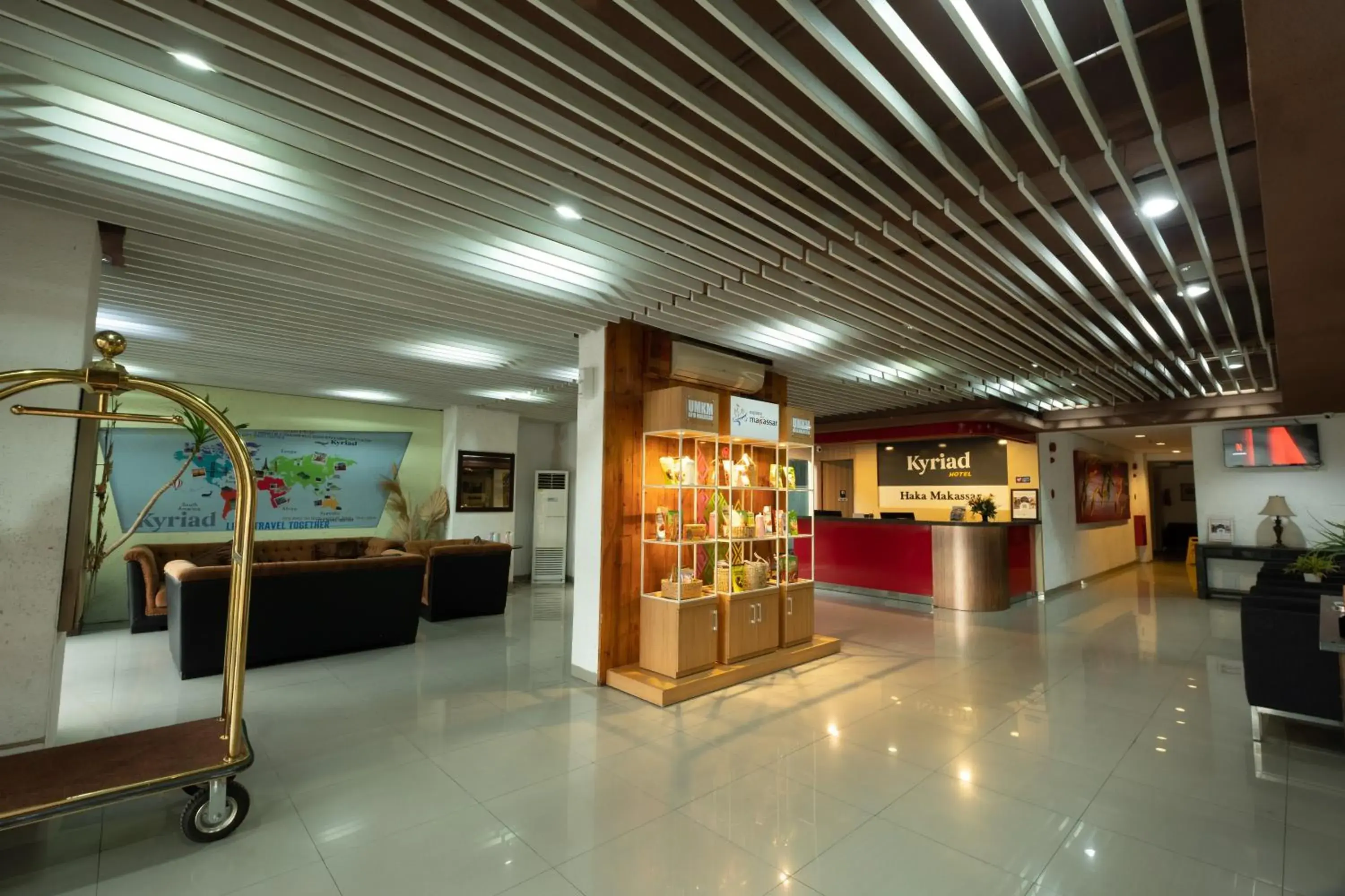 Lobby or reception in Kyriad Haka Makassar Lobby or reception in Kyriad Haka Makassar