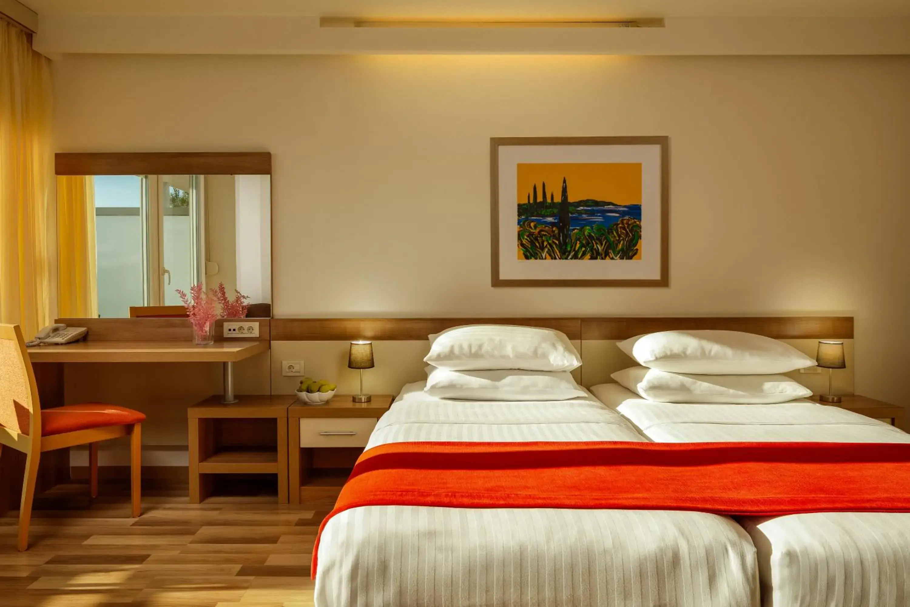 Bed in Hotel Aurora Bed in Hotel Aurora