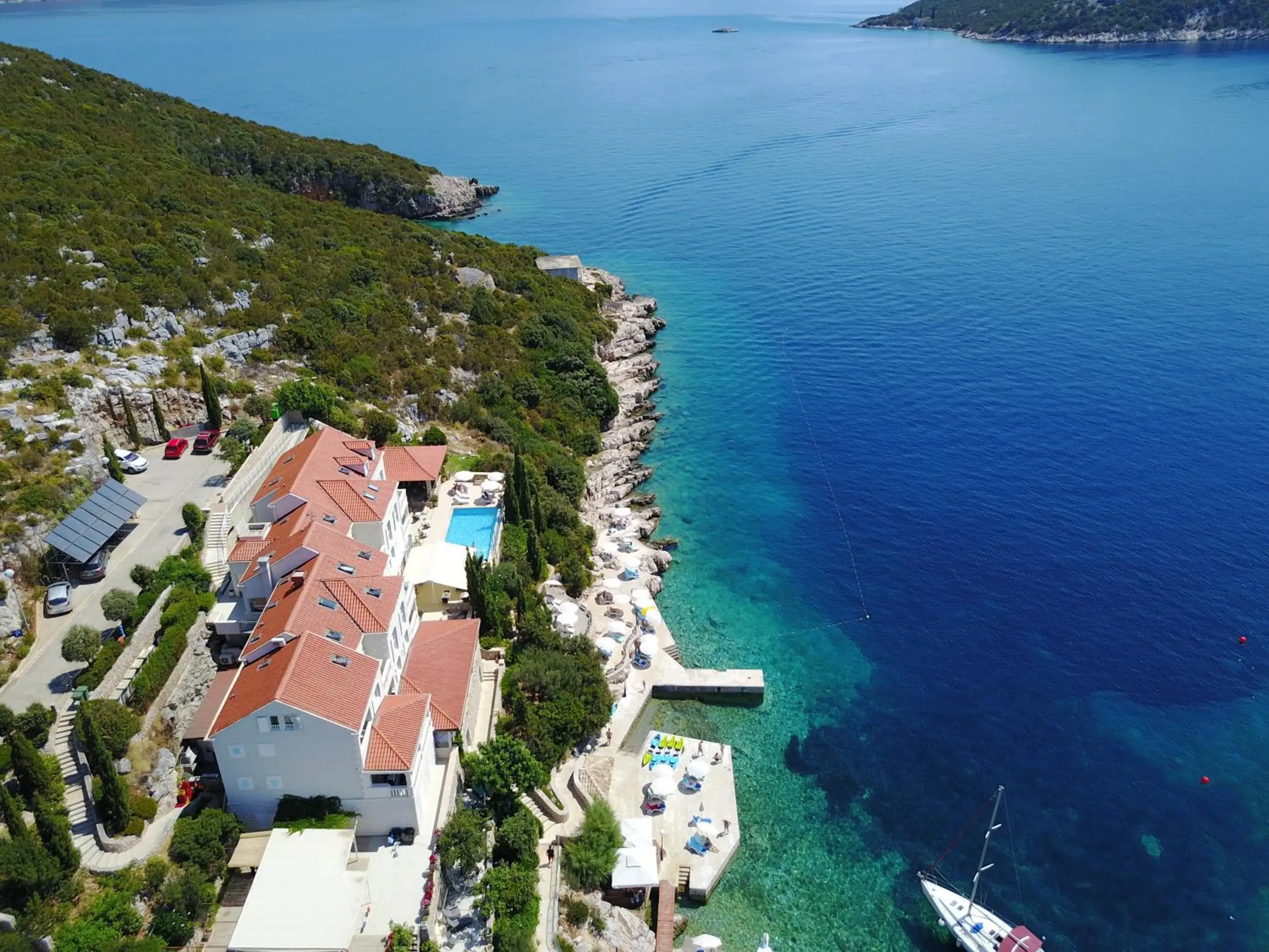Spring, Bird's-eye View in Hotel Bozica Dubrovnik Islands