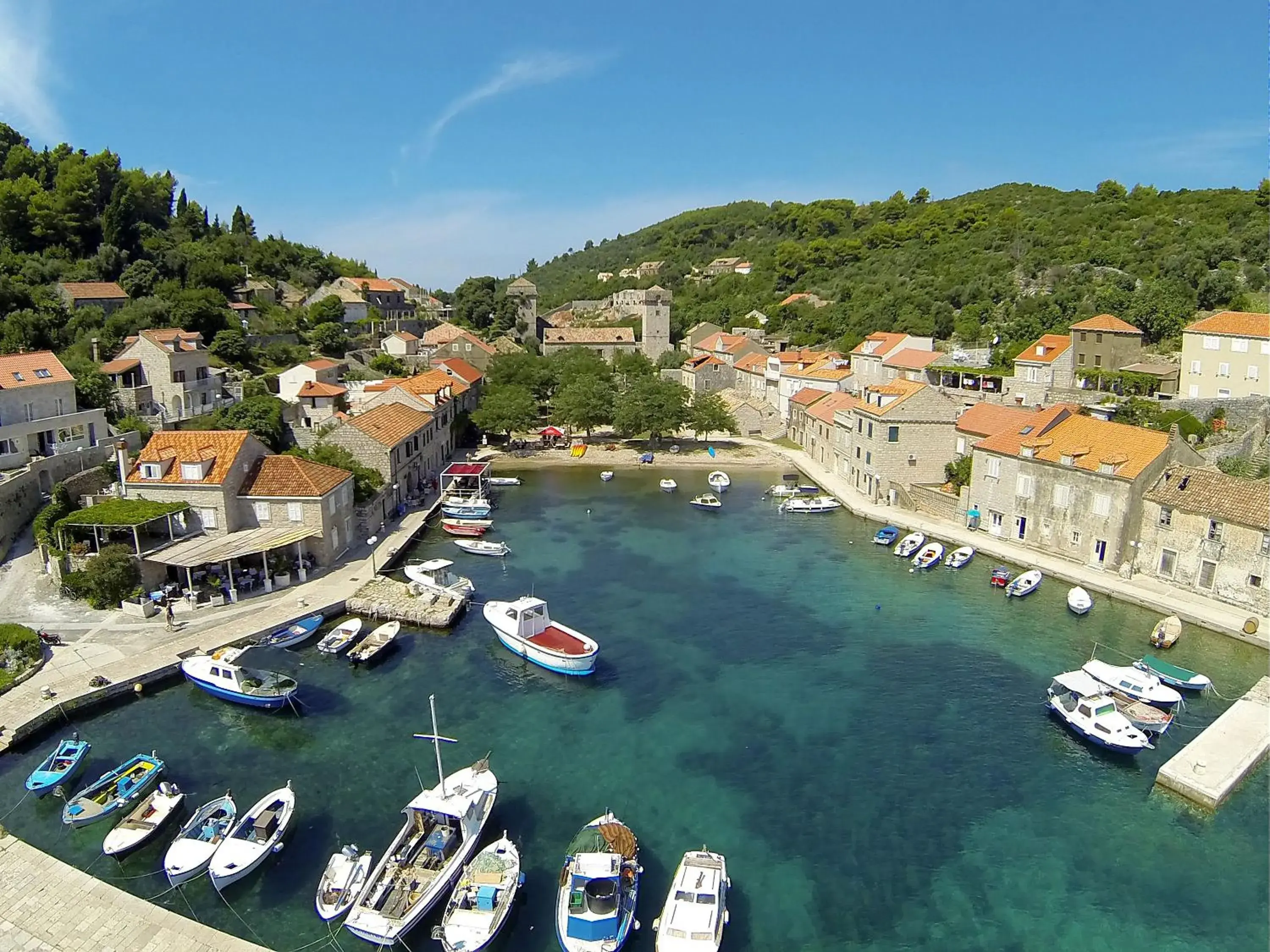 Nearby landmark, Bird's-eye View in Hotel Bozica Dubrovnik Islands