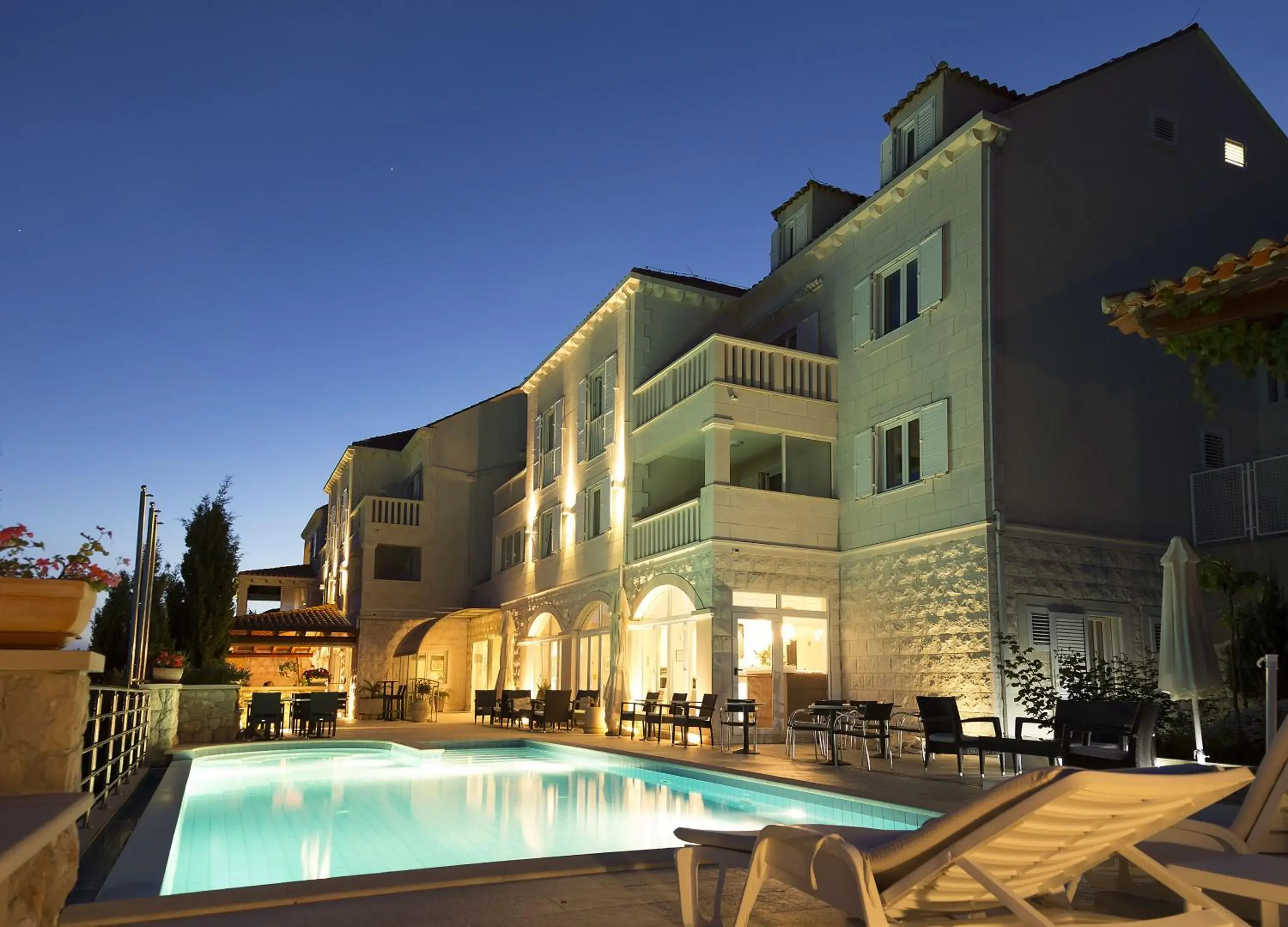 Patio, Property Building in Hotel Bozica Dubrovnik Islands