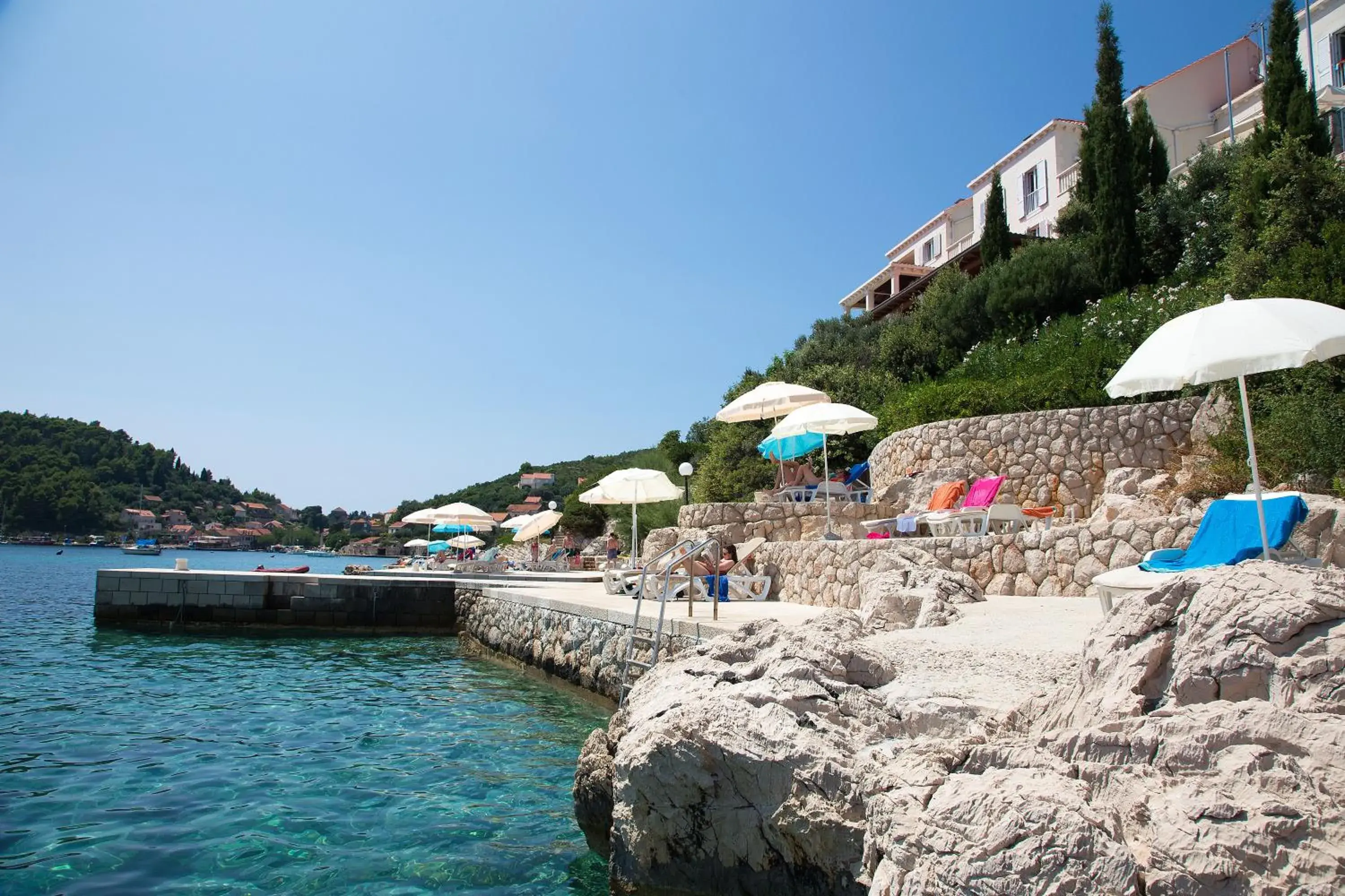 Property building, Beach in Hotel Bozica Dubrovnik Islands