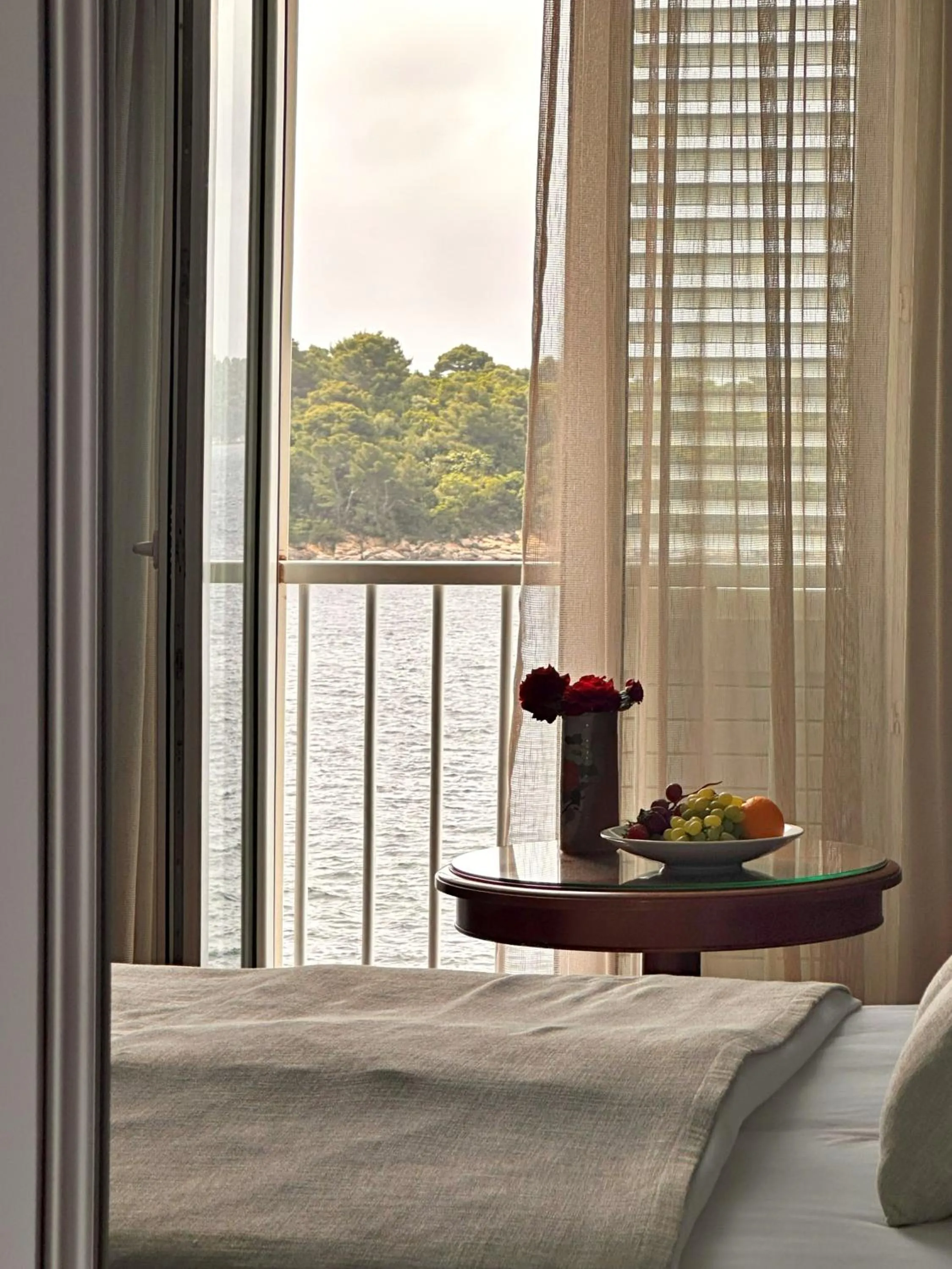 View (from property/room), Bed in Hotel Bozica Dubrovnik Islands