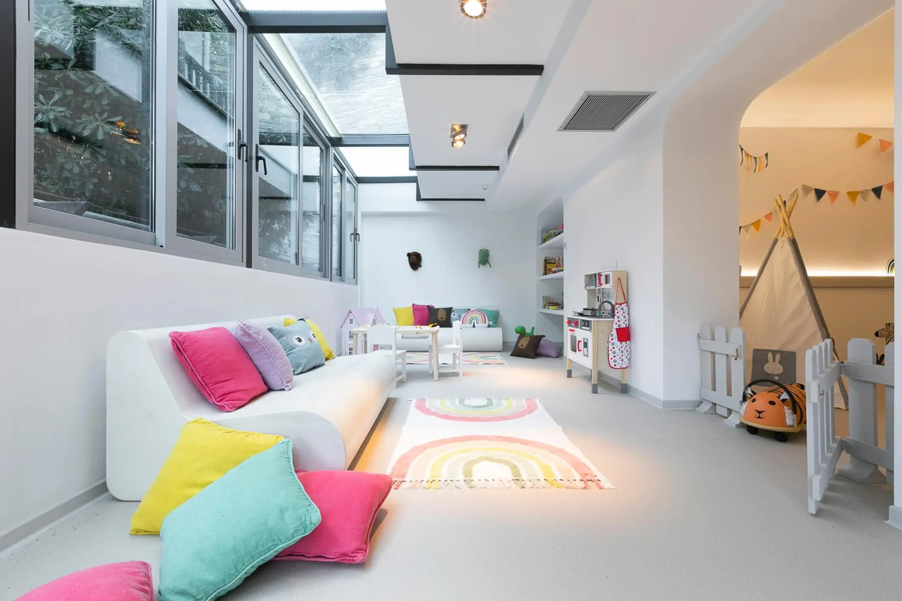 Children play ground, Bed in Eagles Villas - Small Luxury Hotels of The World Children play ground, Bed in Eagles Villas - Small Luxury Hotels of The World