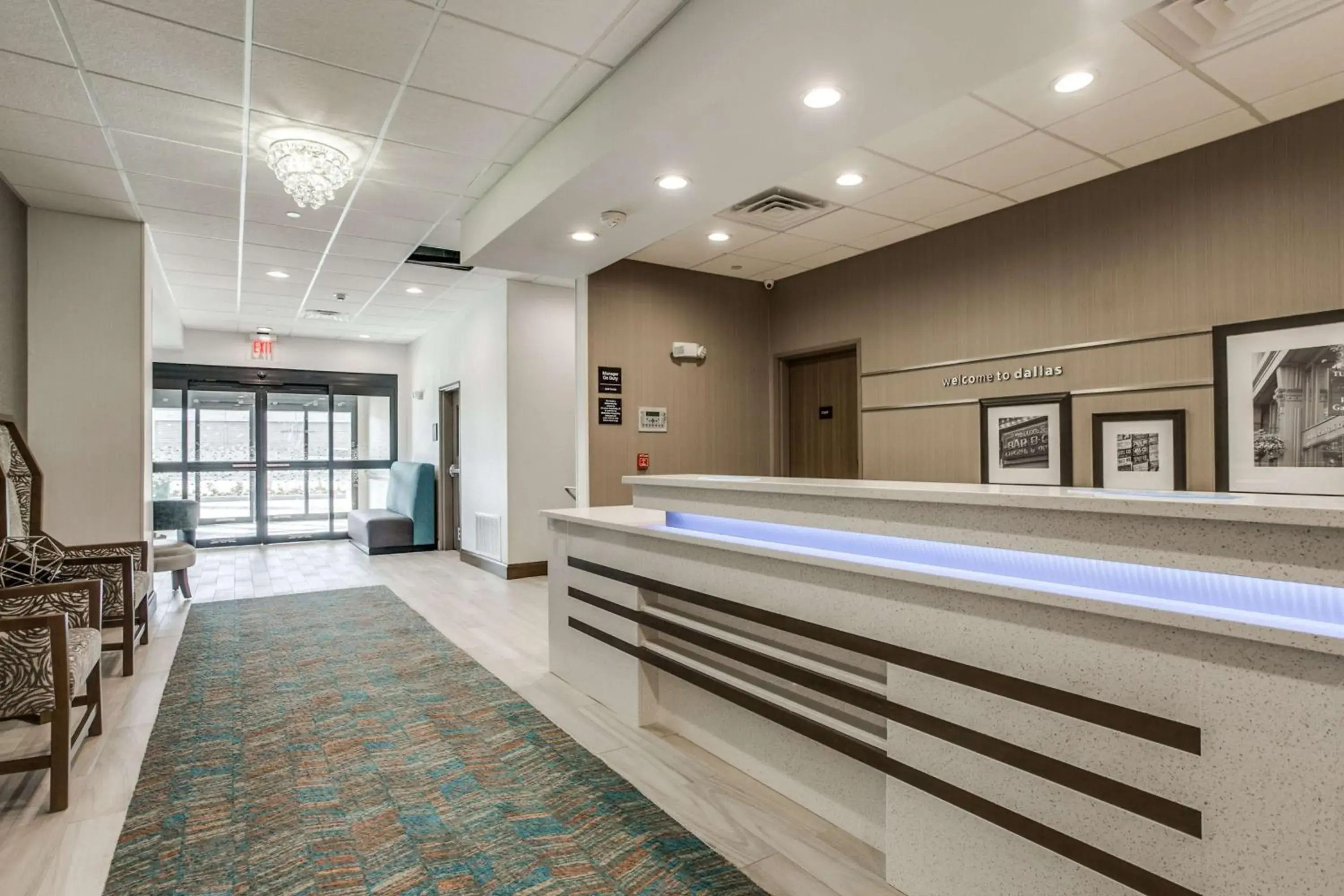 Lobby or reception in Hampton Inn & Suites Dallas-Central Expy/North Park Area Lobby or reception in Hampton Inn & Suites Dallas-Central Expy/North Park Area