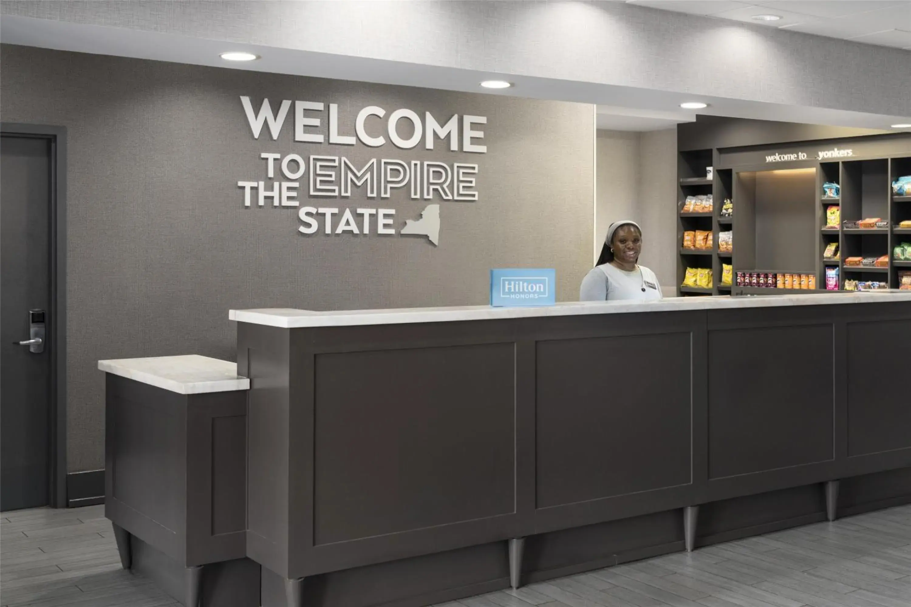 Lobby or reception in Hampton Inn & Suites Yonkers - Westchester Lobby or reception in Hampton Inn & Suites Yonkers - Westchester