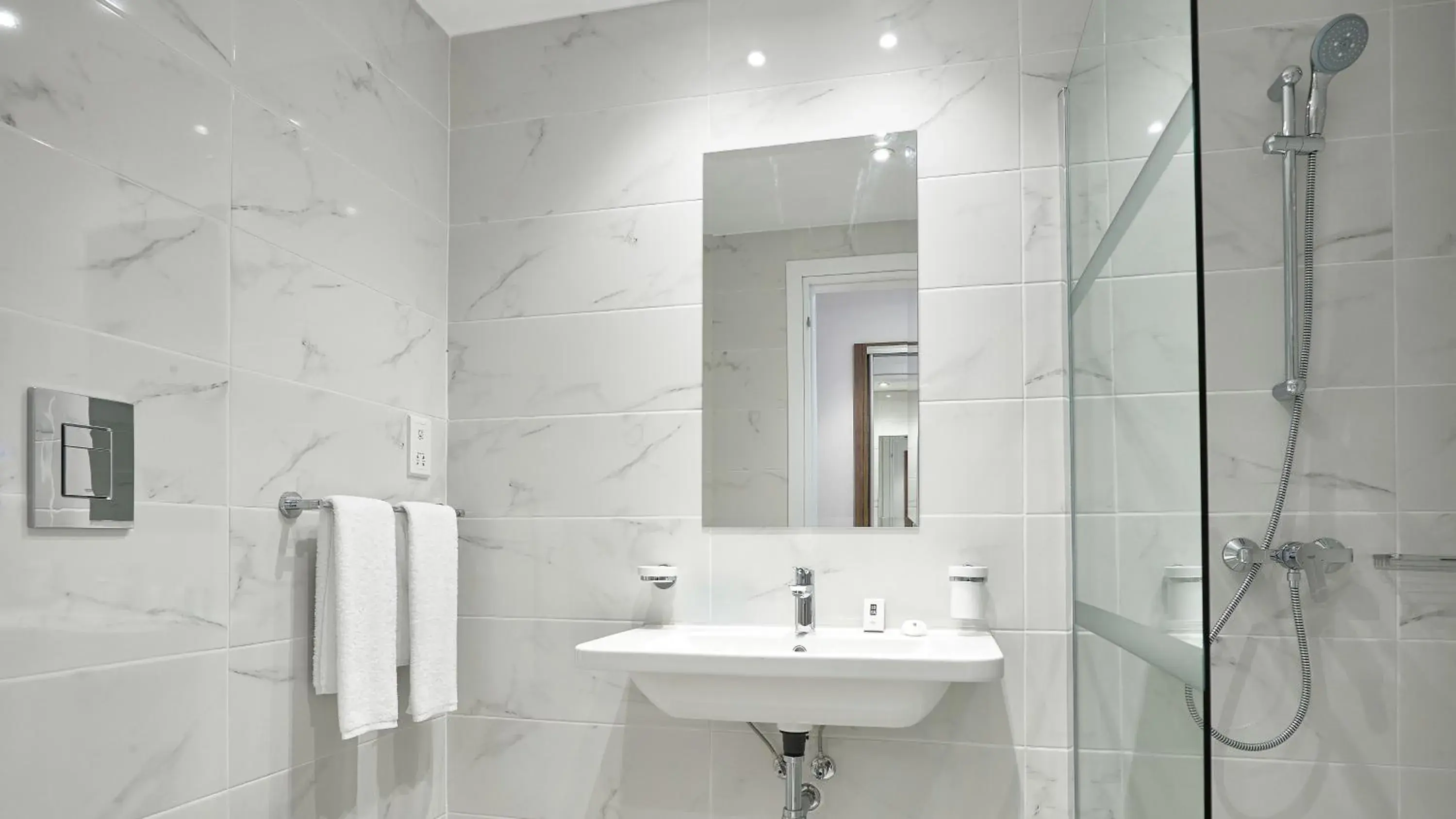 Bathroom in Gaia Sun N Blue Hotel Bathroom in Gaia Sun N Blue Hotel