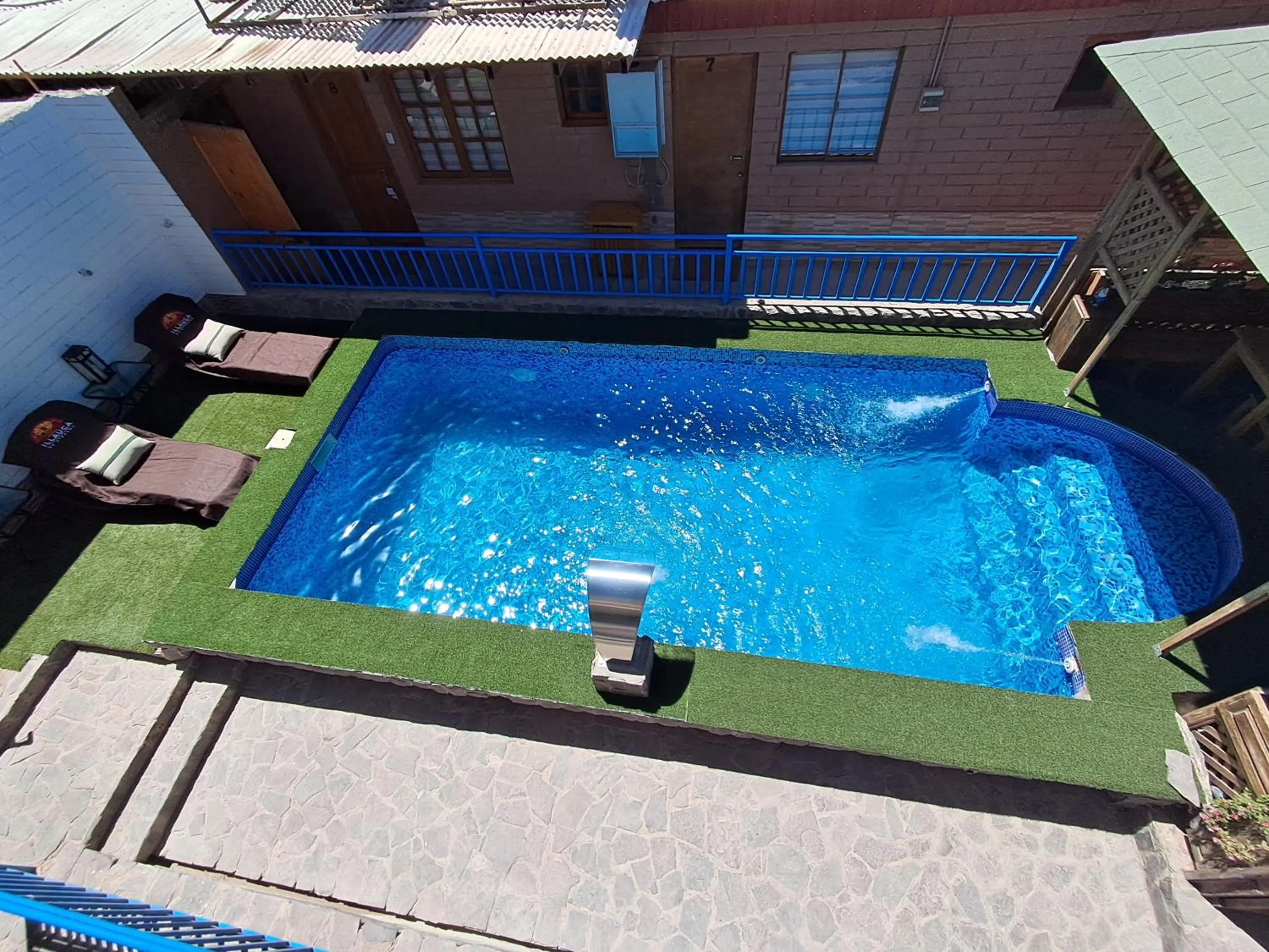 Pool view in Hostal Illauca de Atacama