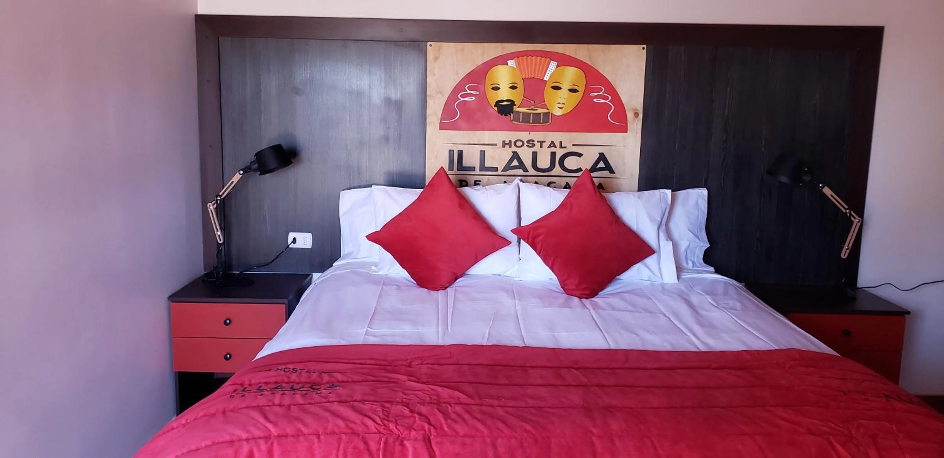 Bed in Hostal Illauca de Atacama