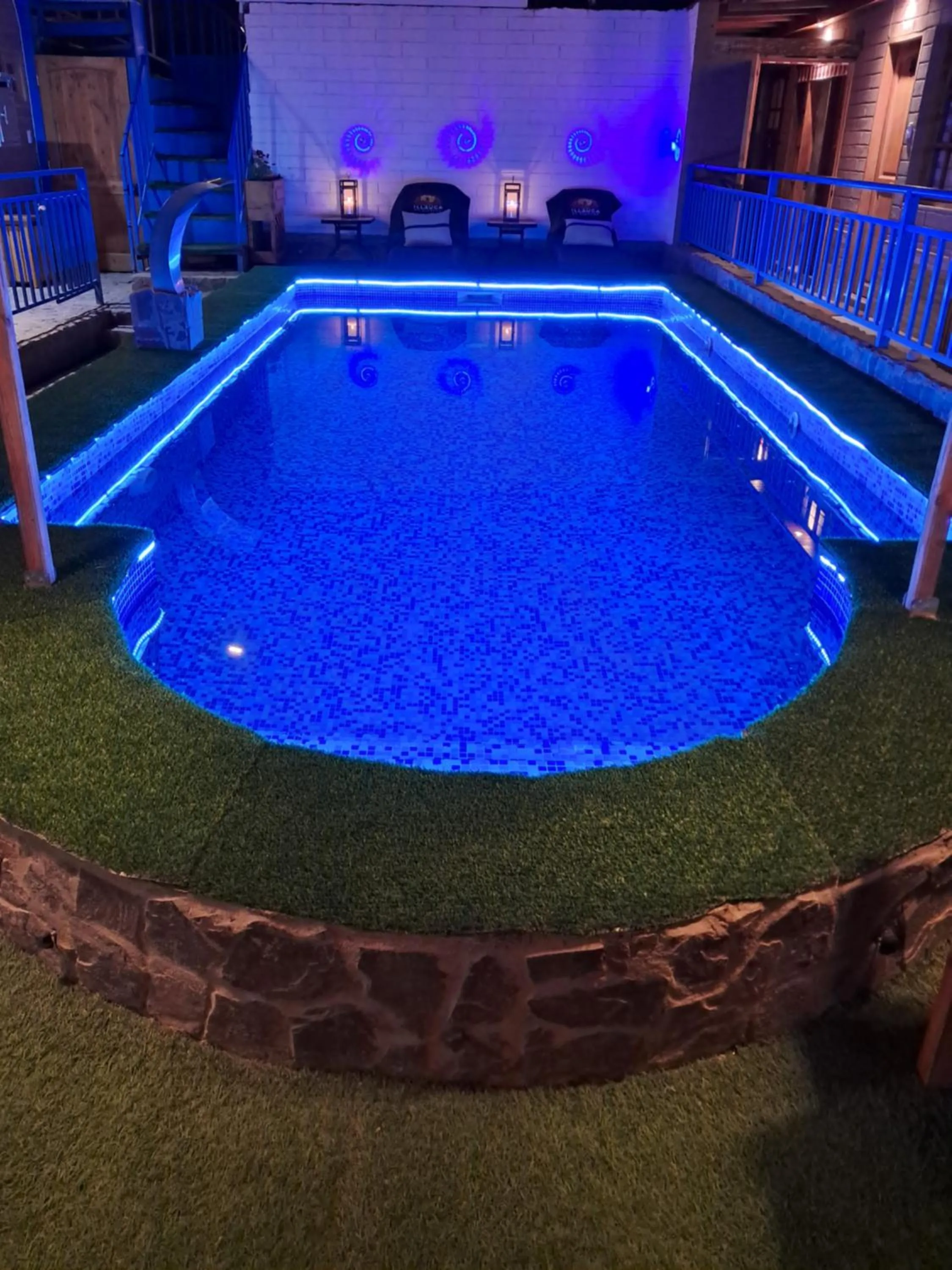 Pool view in Hostal Illauca de Atacama