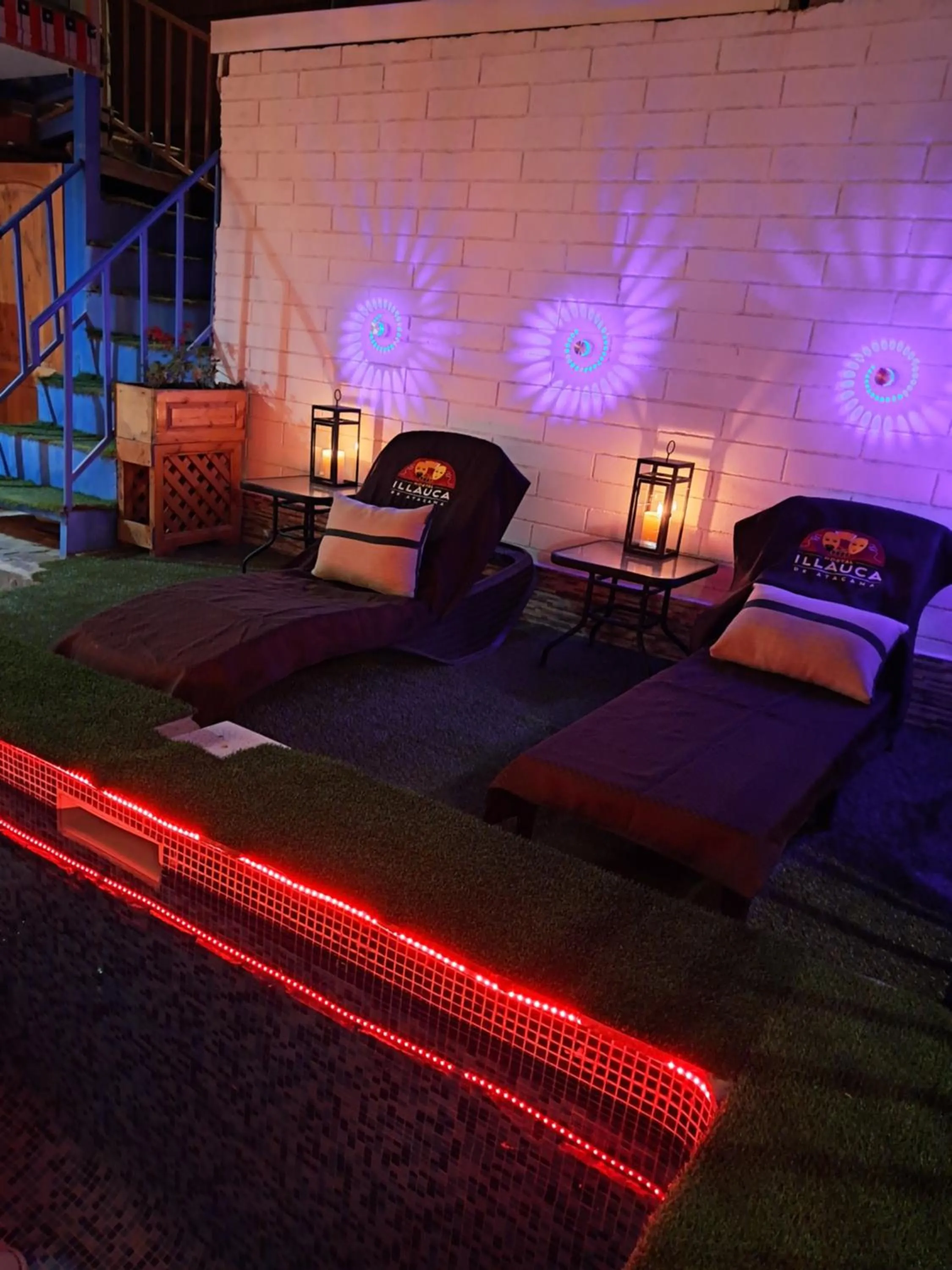 sunbed in Hostal Illauca de Atacama