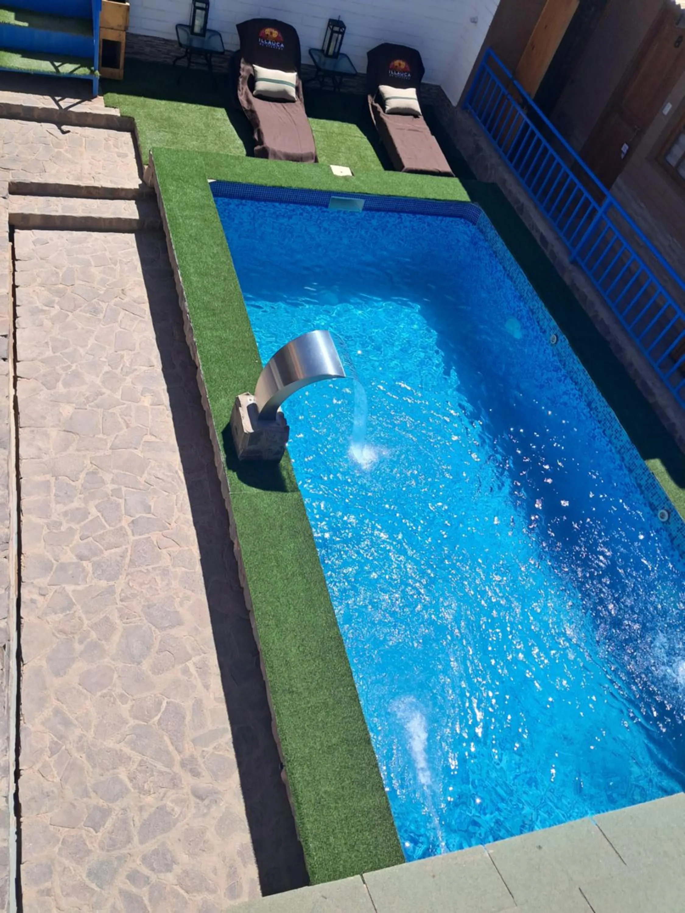 Pool view in Hostal Illauca de Atacama