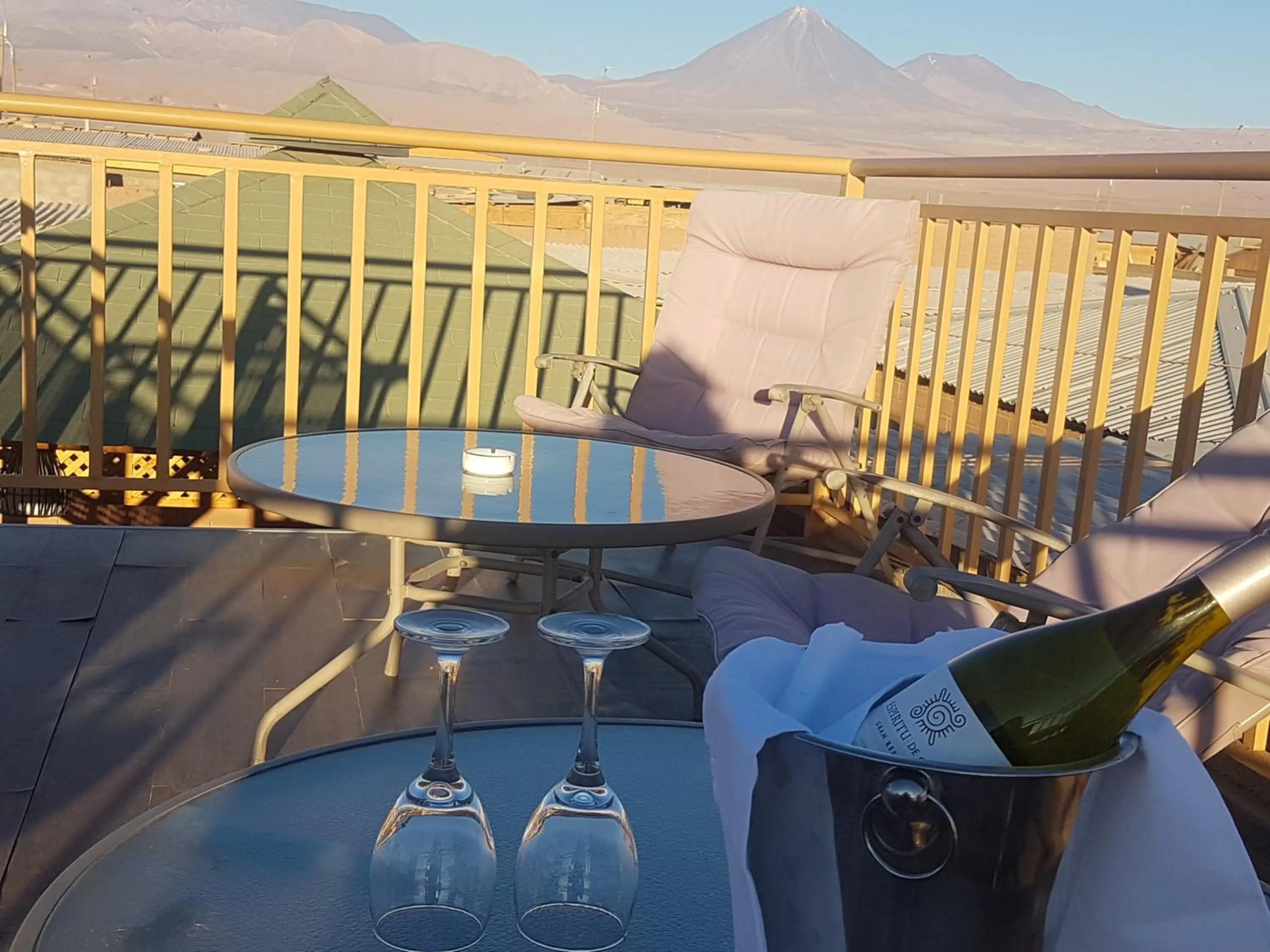 Balcony/Terrace in Hostal Illauca de Atacama