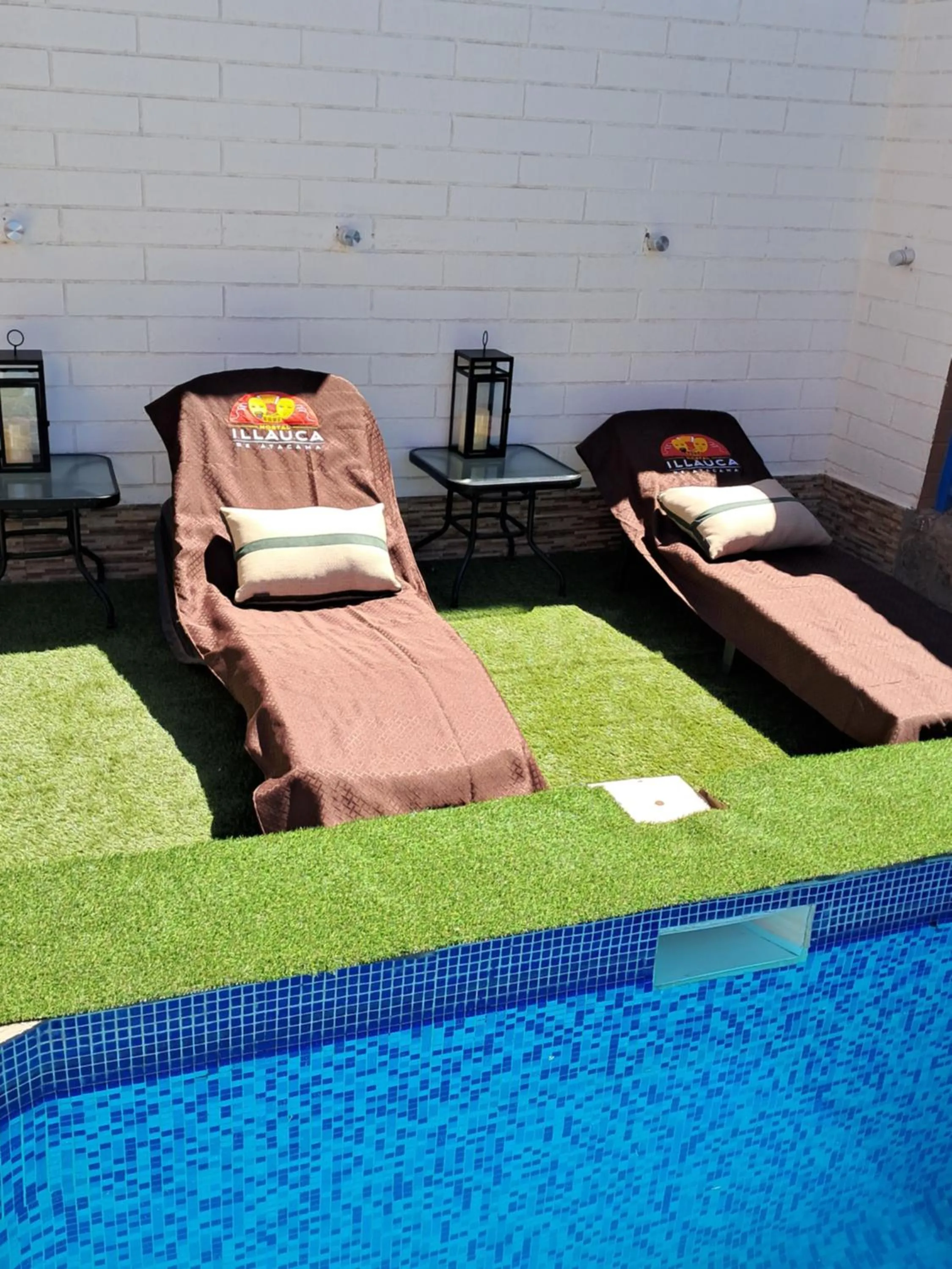 Pool view in Hostal Illauca de Atacama