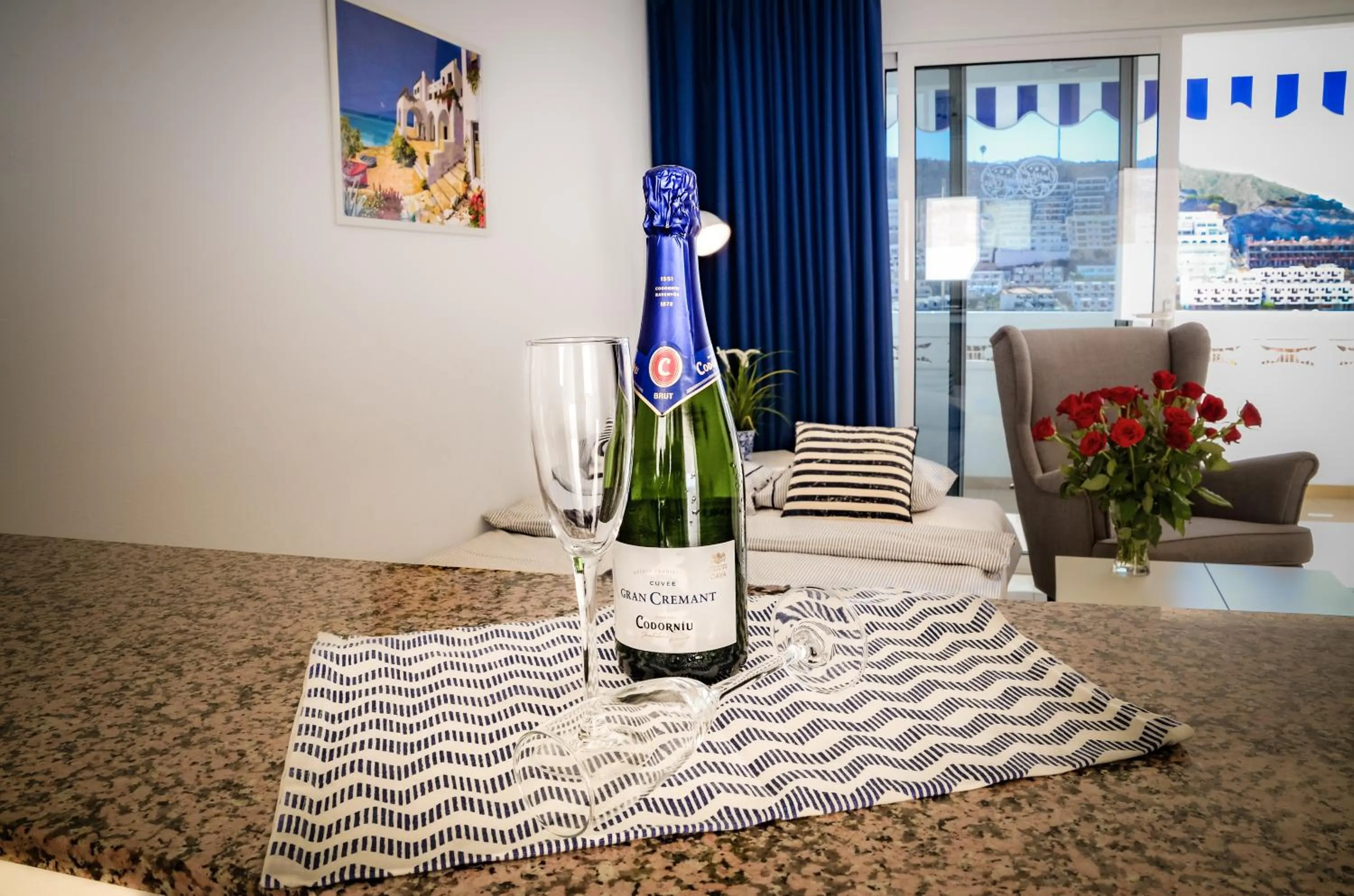 Living room in Calypso Oasis Apartments