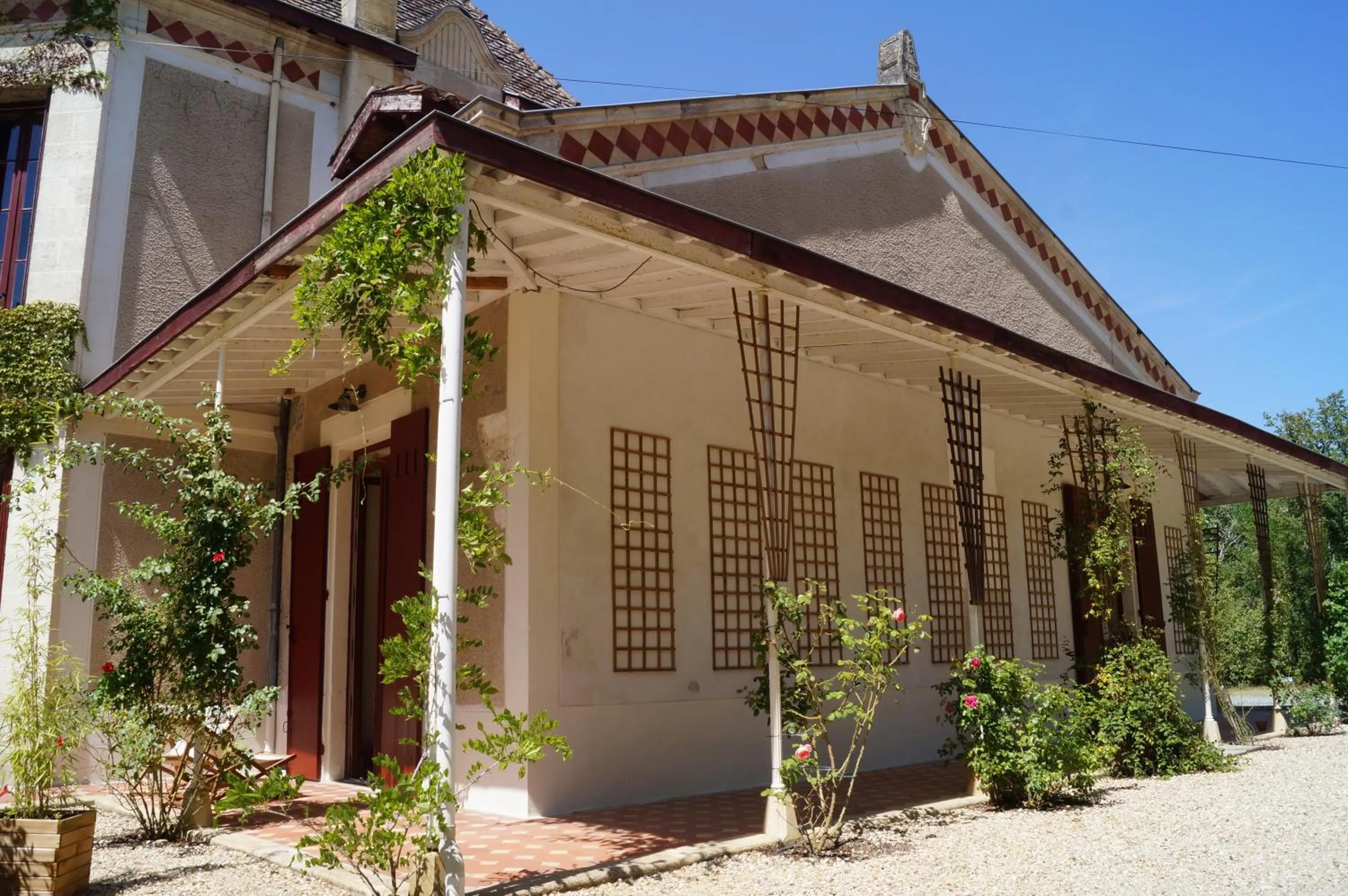 Patio in Les Luz - Chambres d'hôtes