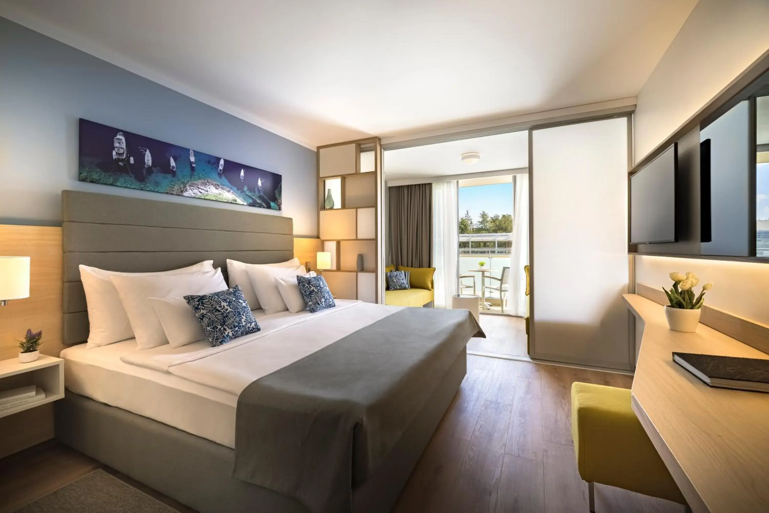 Bedroom, Bed in Valamar Parentino Hotel Bedroom, Bed in Valamar Parentino Hotel