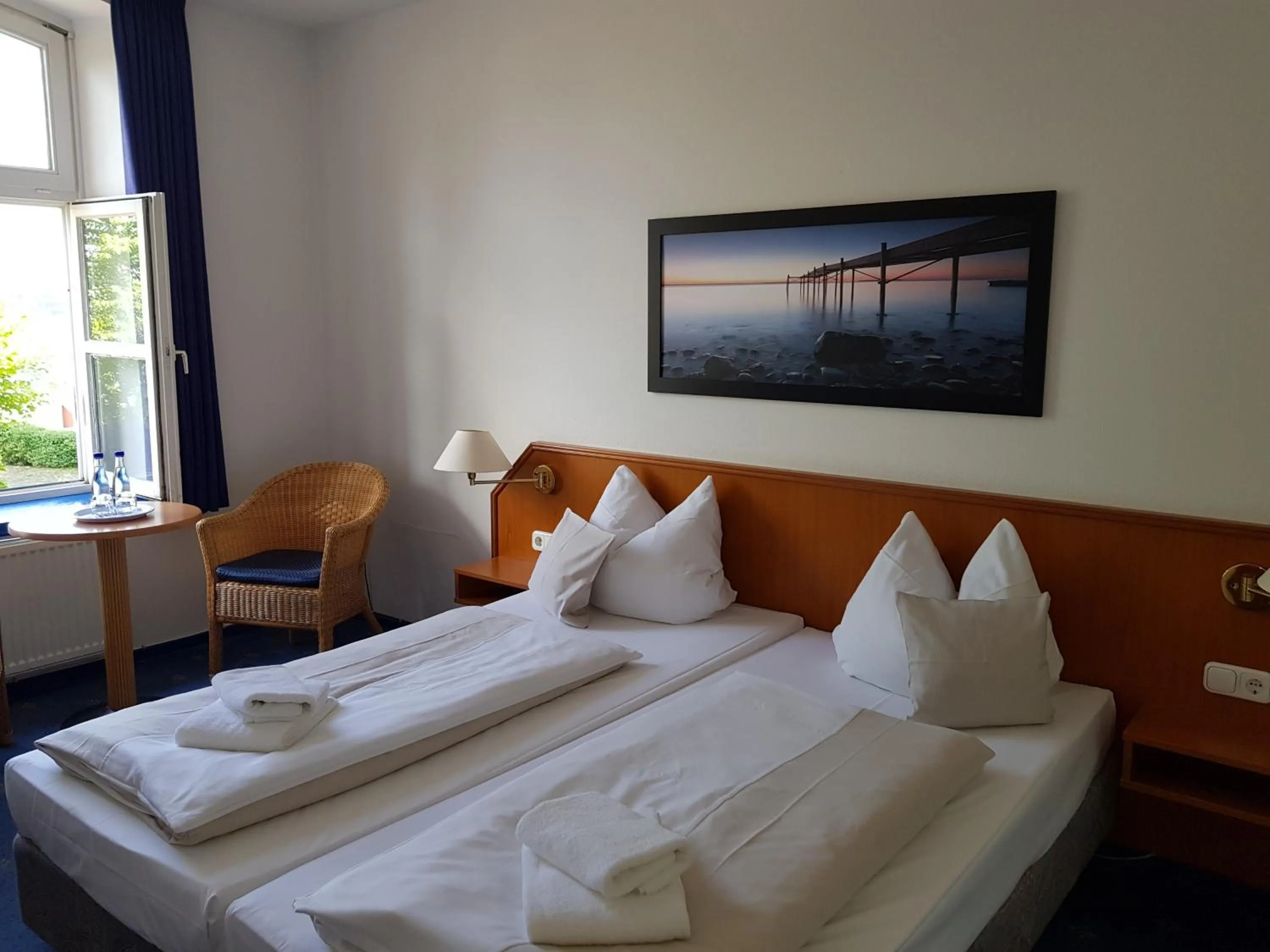 Bed in Hotel Havenhaus