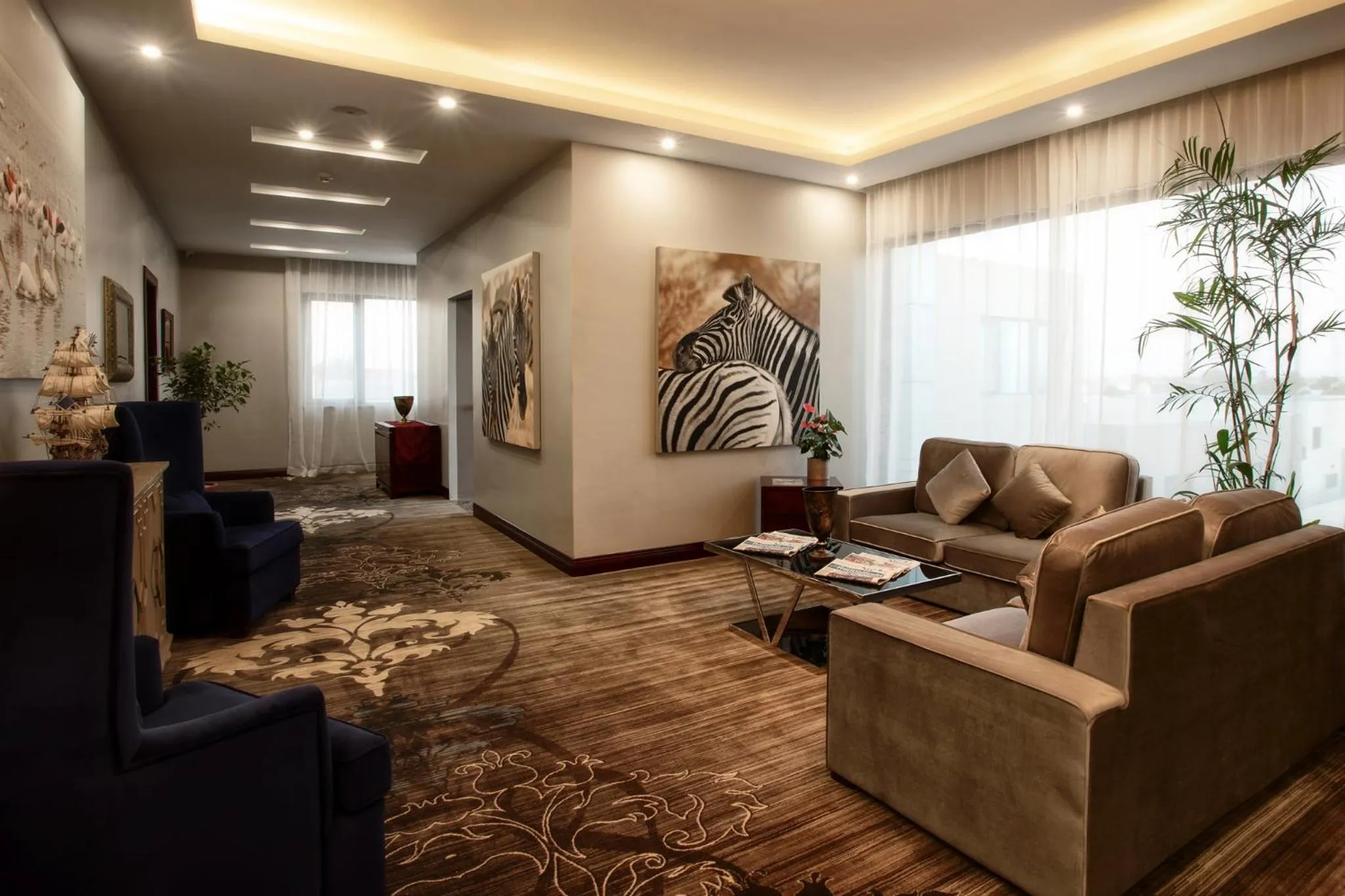 Seating area in Flamingo Villas Boutique Hotel